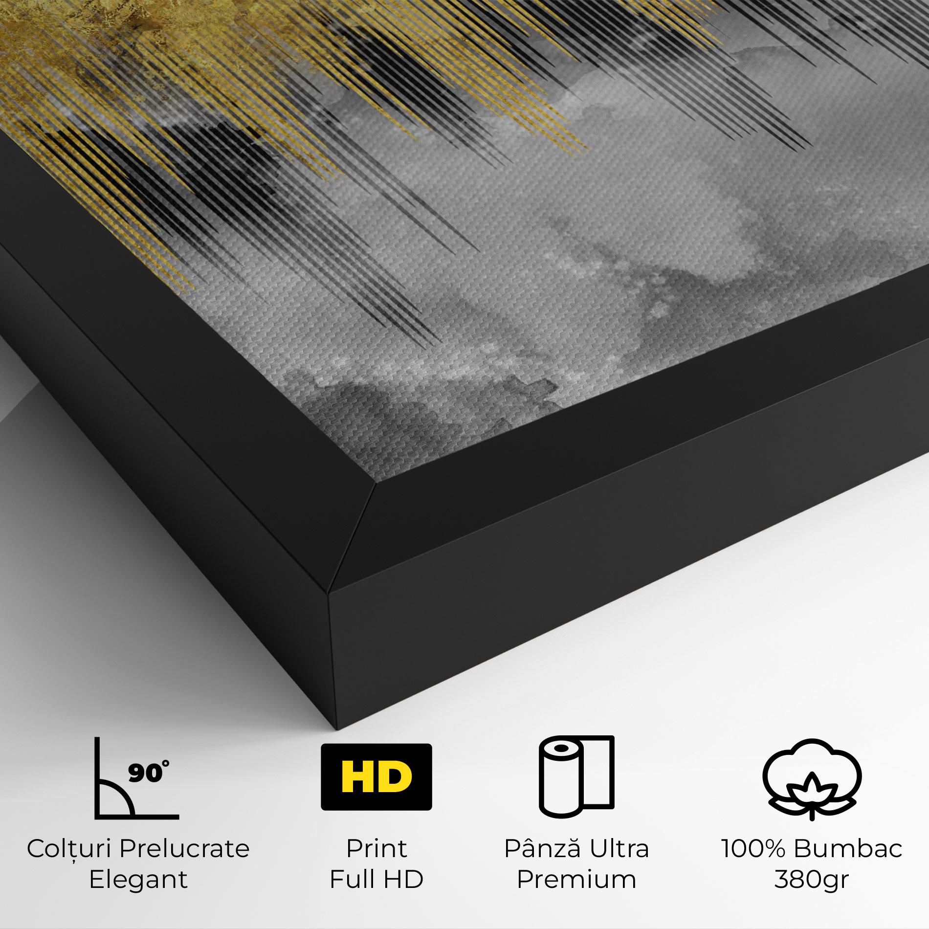 Tablou Canvas Golden Grey mockup 4
