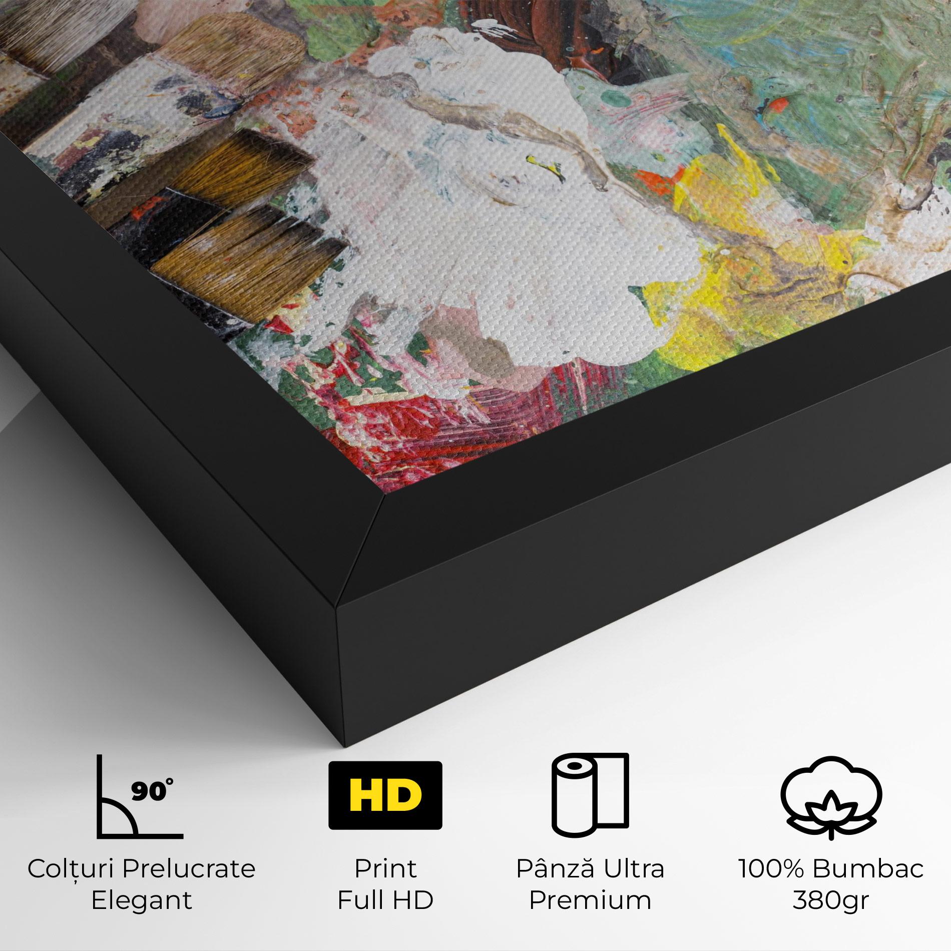 Tablou Canvas Messy Paint Brushes mockup 4