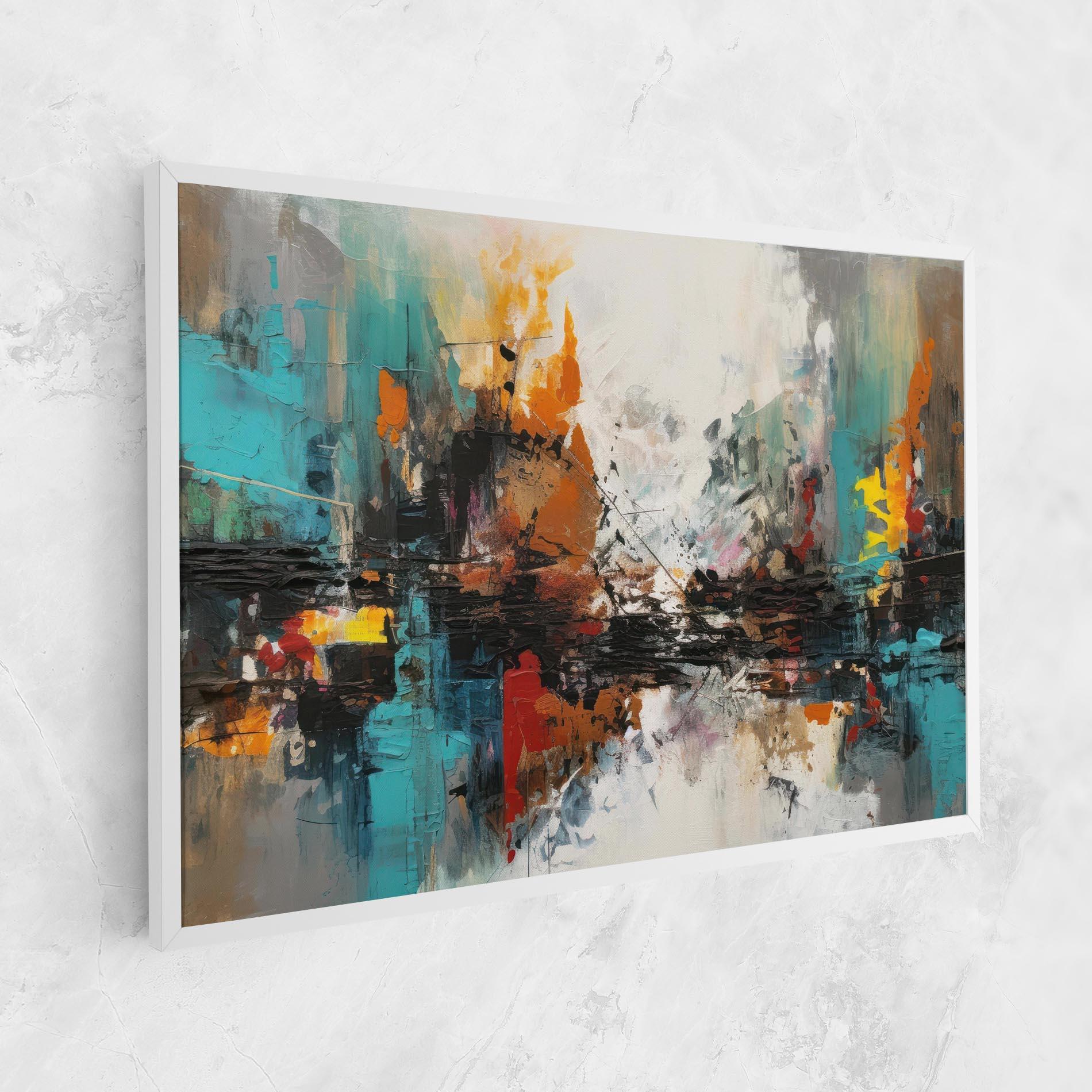 Tablou Canvas Abstract City Painting mockup 1