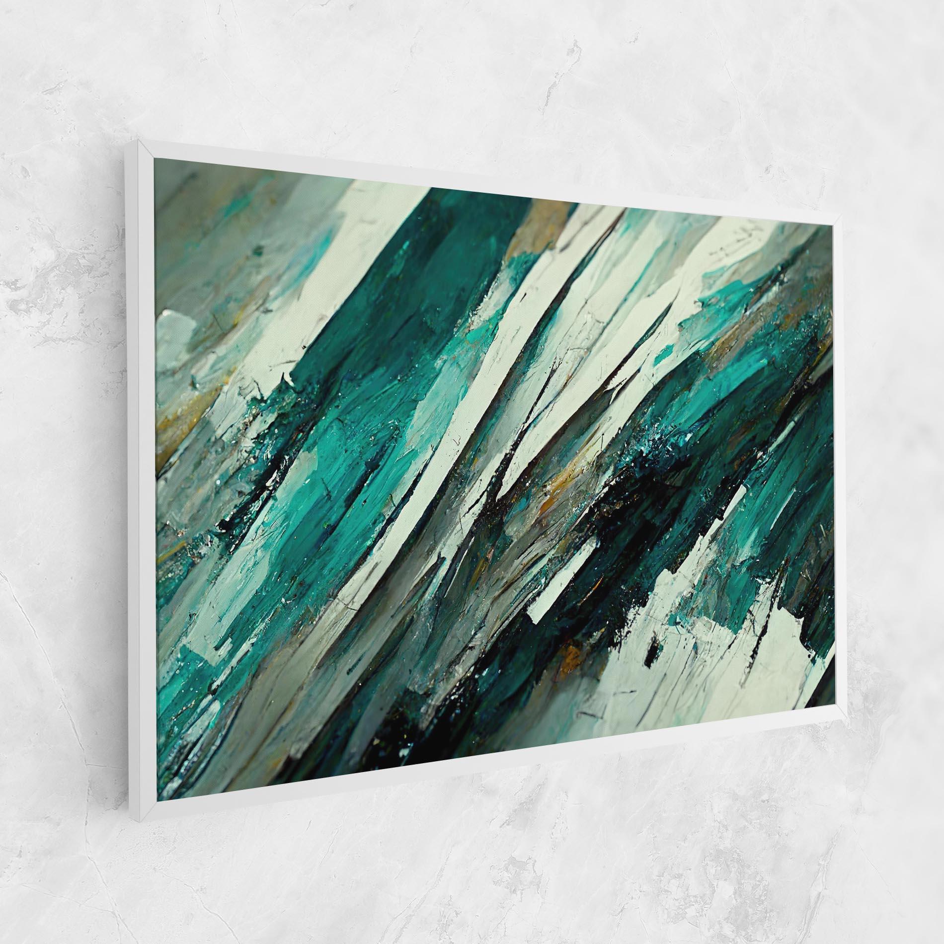 Tablou Canvas Abstract Green Artwork mockup 1