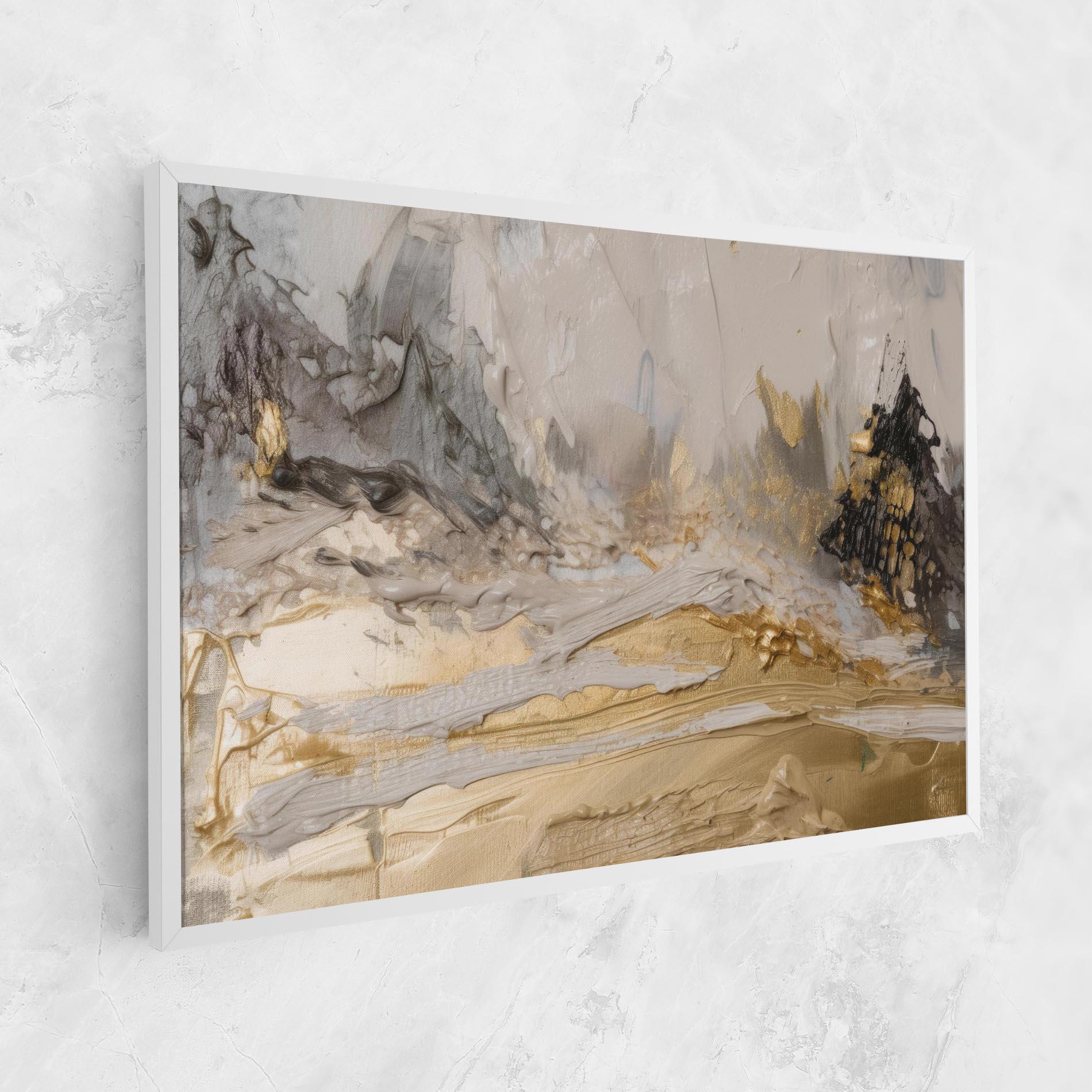 Tablou Canvas Abstract White Waves mockup 1