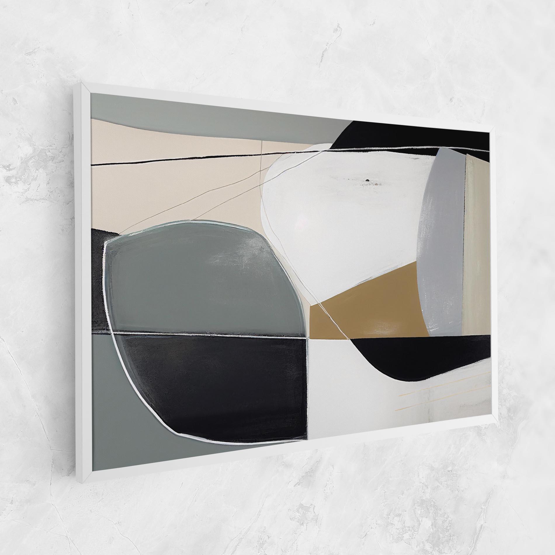 Tablou Canvas Black Grey Shape mockup 1