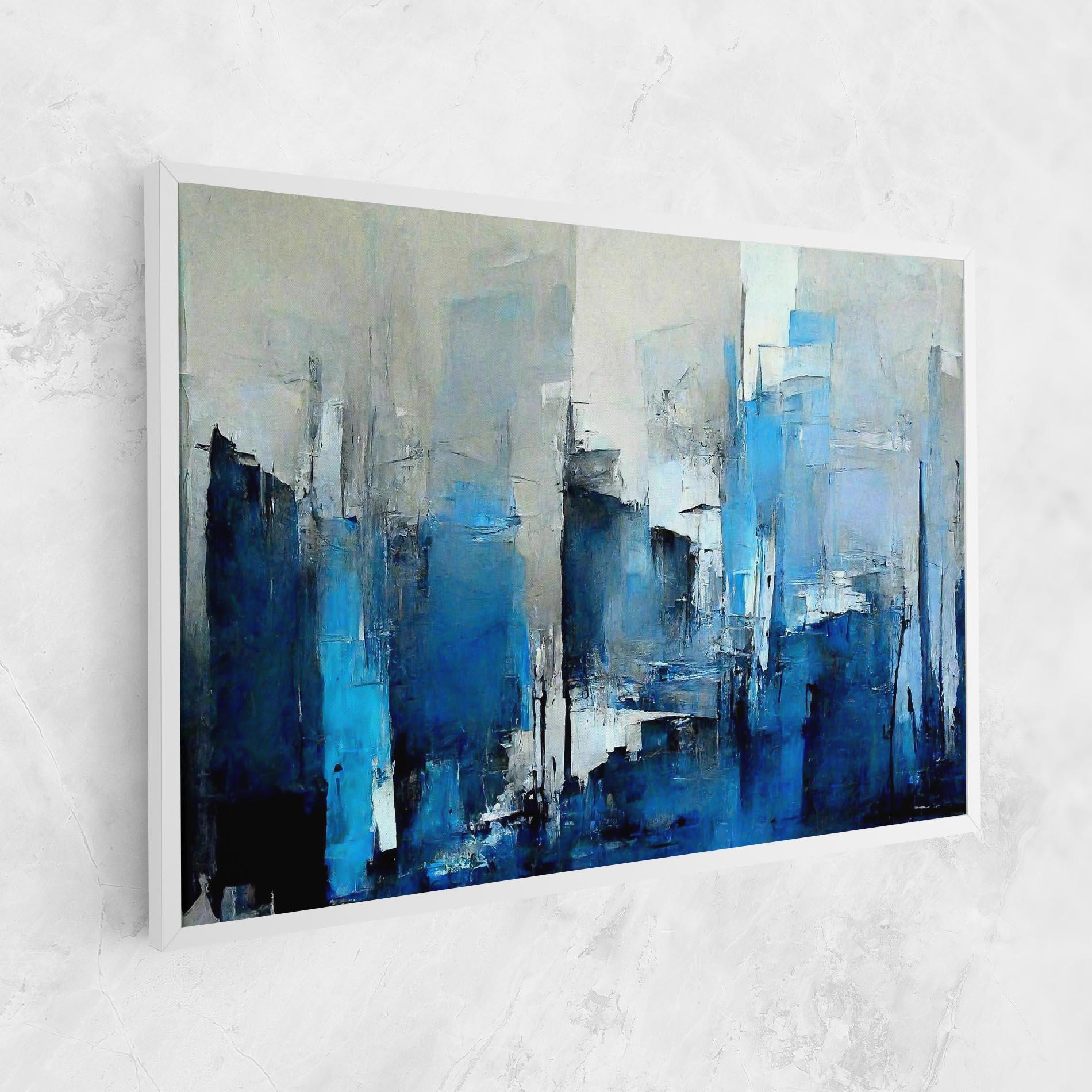 Tablou Canvas Blue Gray Color mockup 1