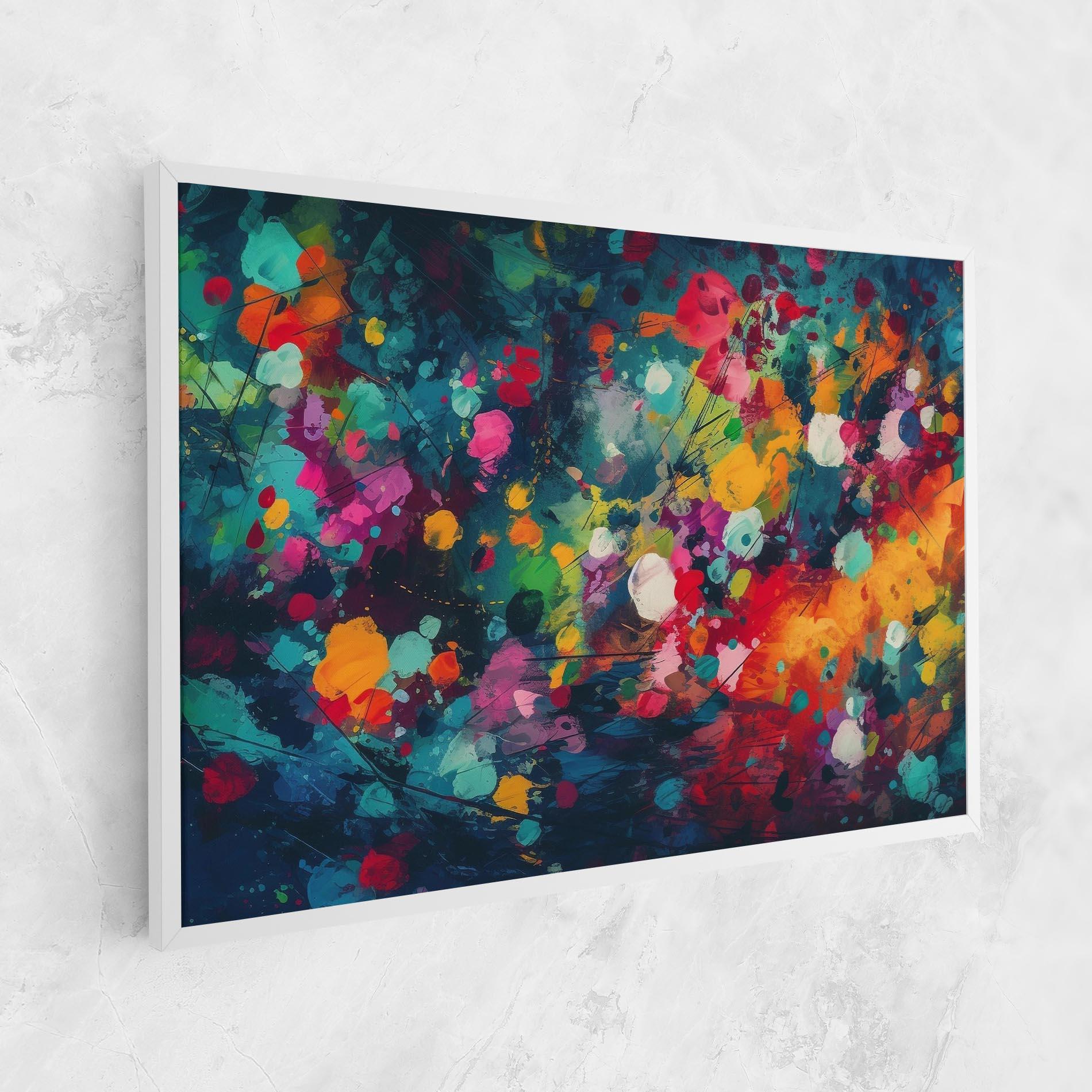 Tablou Canvas Colors Blue Background mockup 1