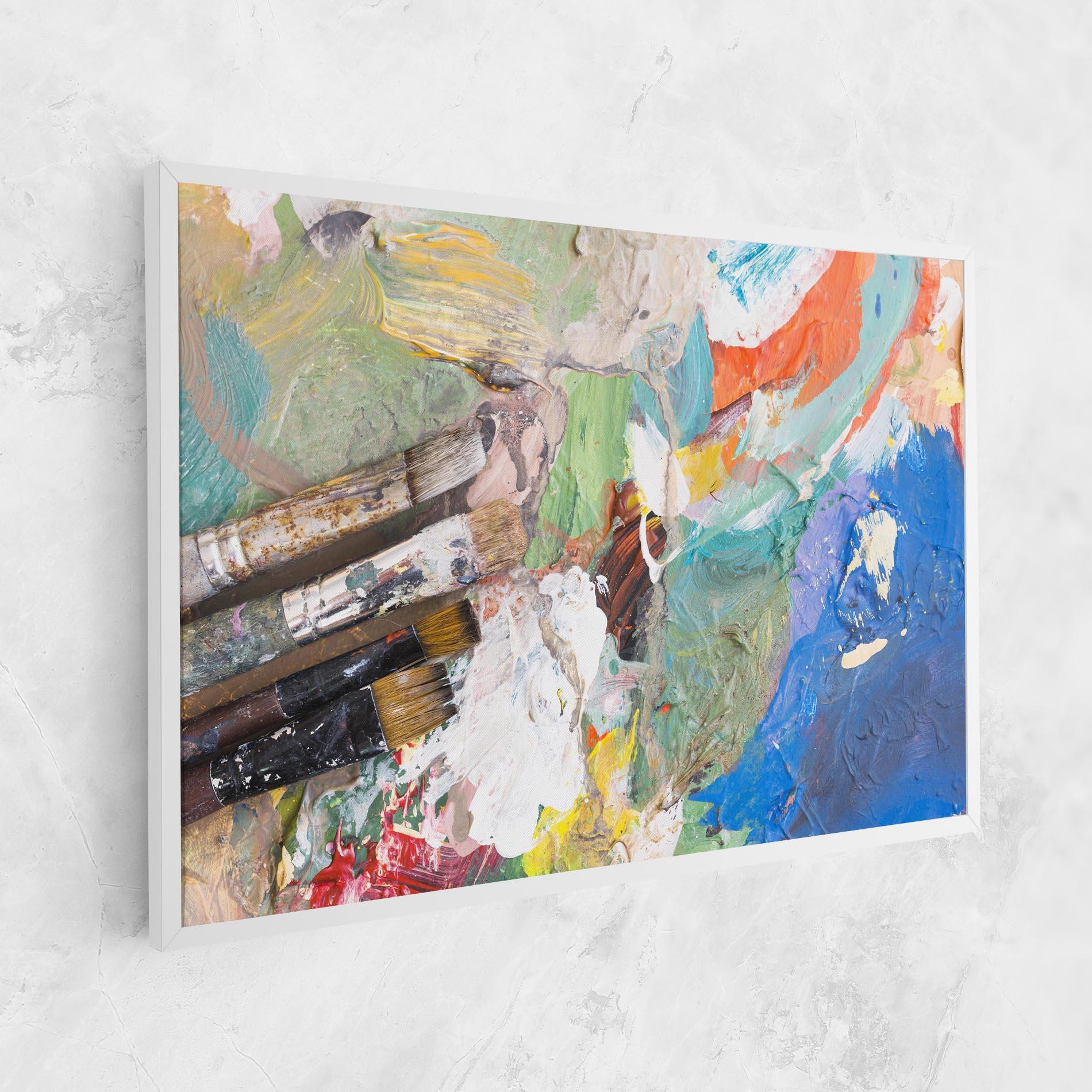 Tablou Canvas Messy Paint Brushes Copie mockup 1