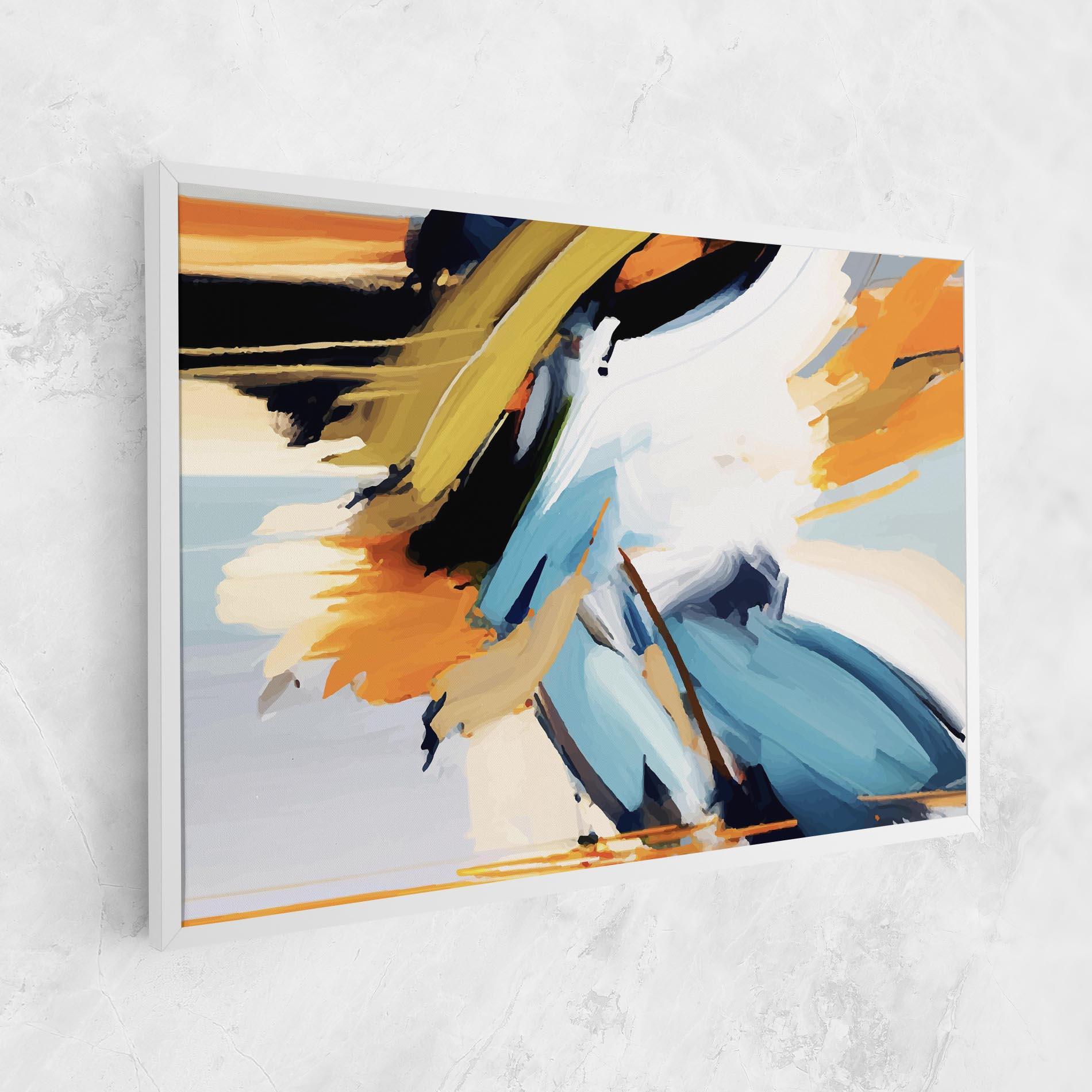 Tablou Canvas Orange Blue Art mockup 1