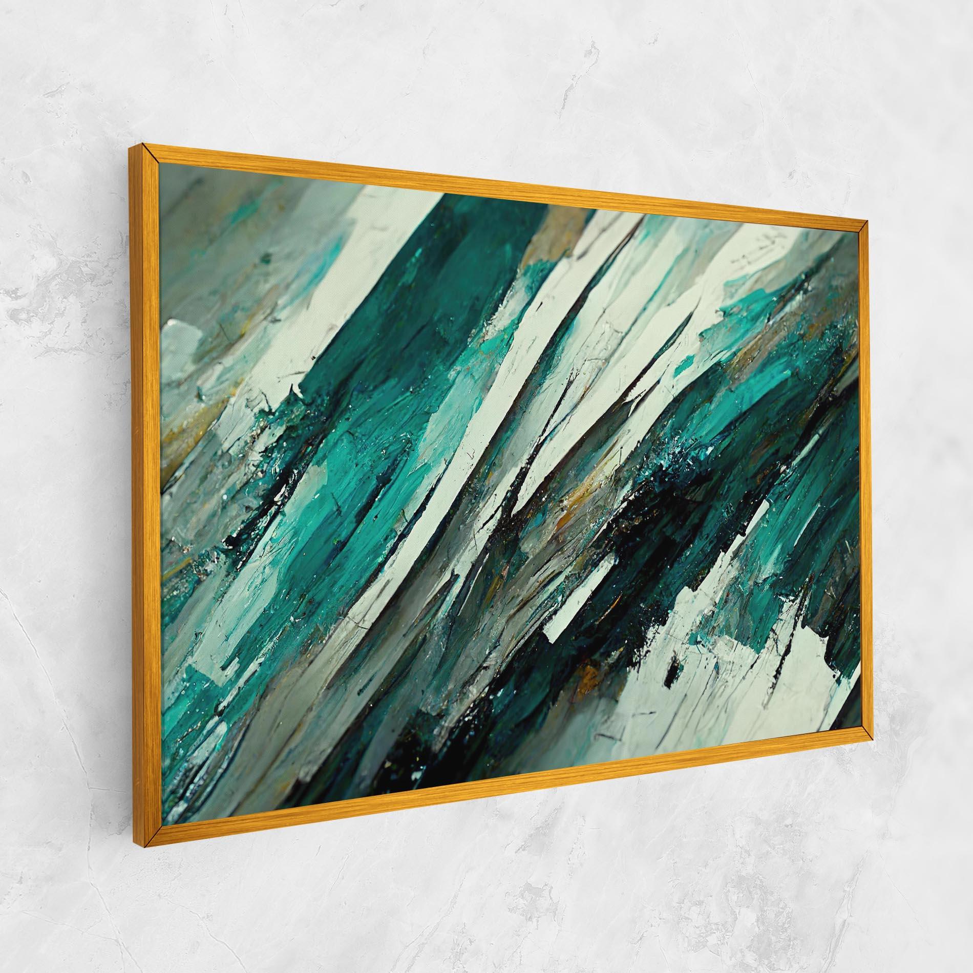 Tablou Canvas Abstract Green Artwork mockup 1