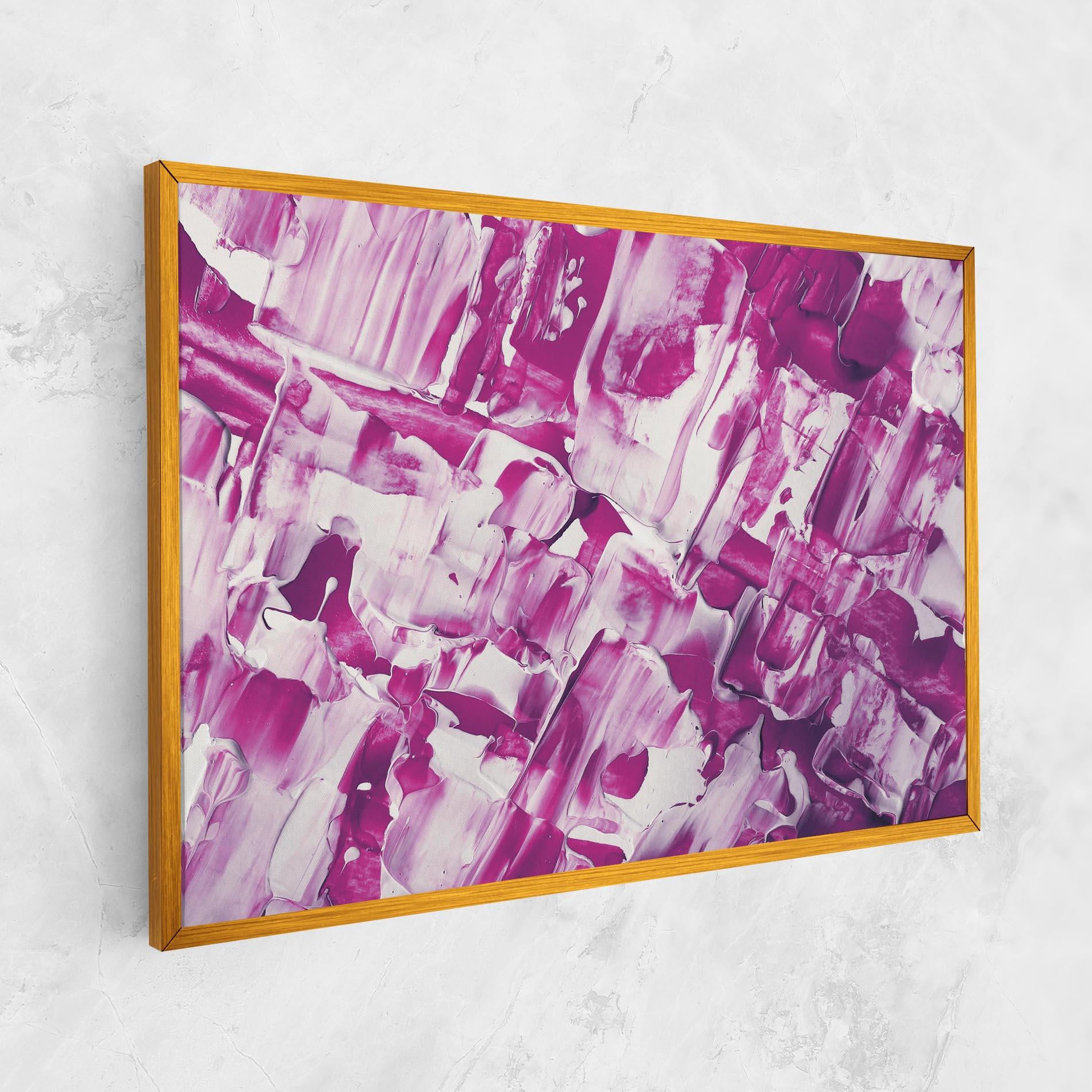 Tablou Canvas Abstract White And Pink mockup 1