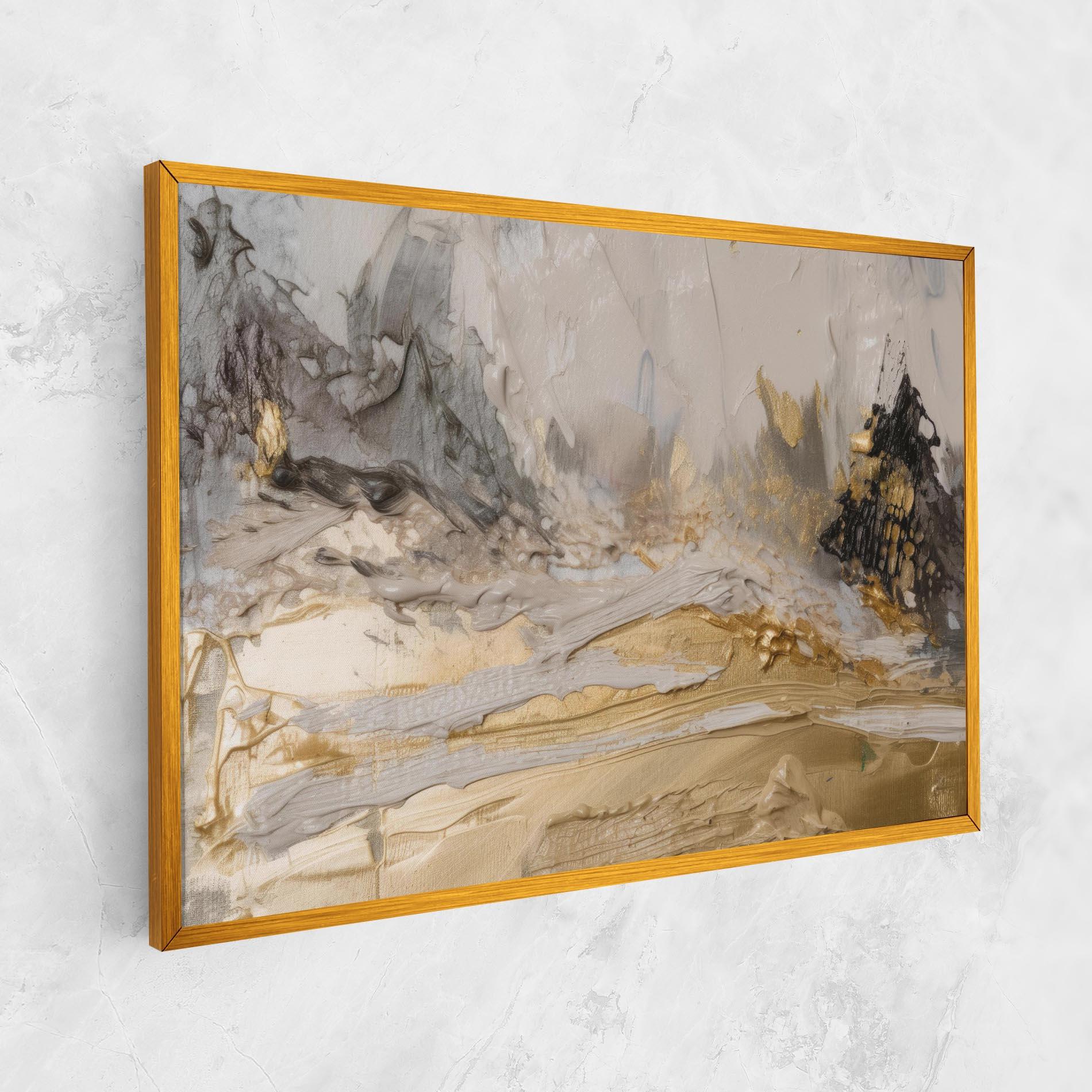 Tablou Canvas Abstract White Waves mockup 1