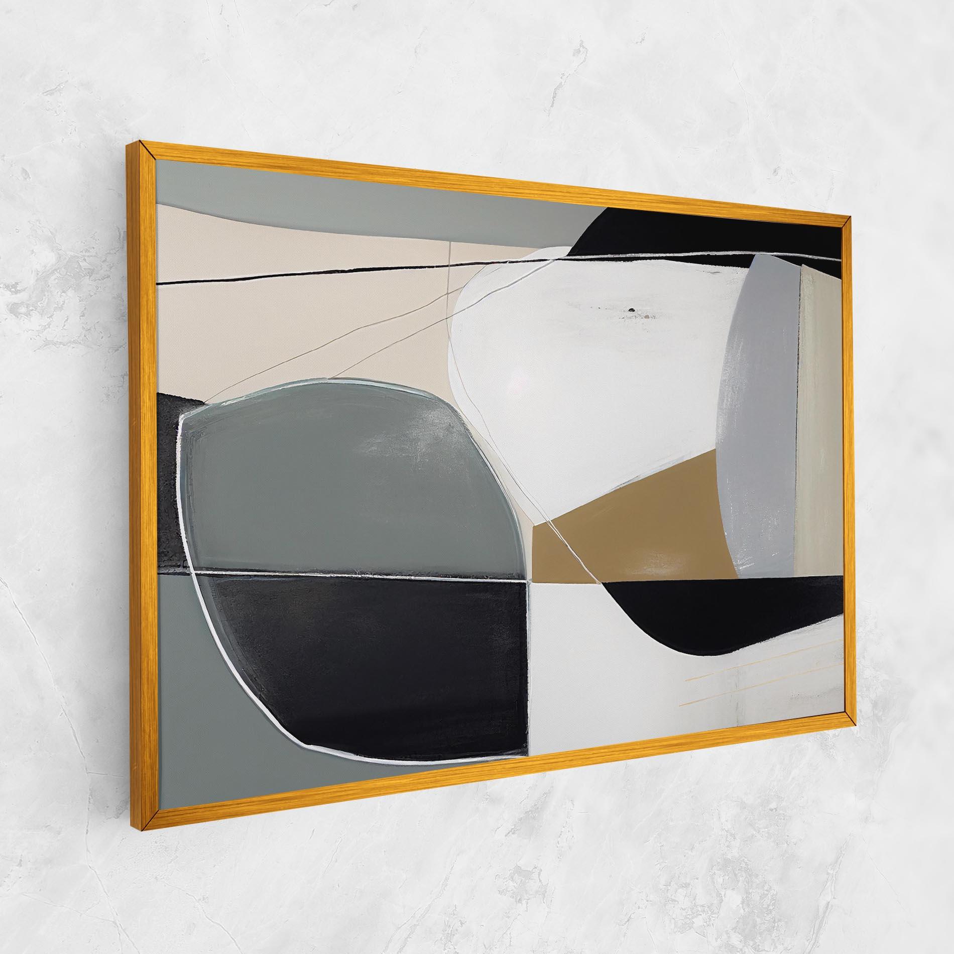 Tablou Canvas Black Grey Shape mockup 1