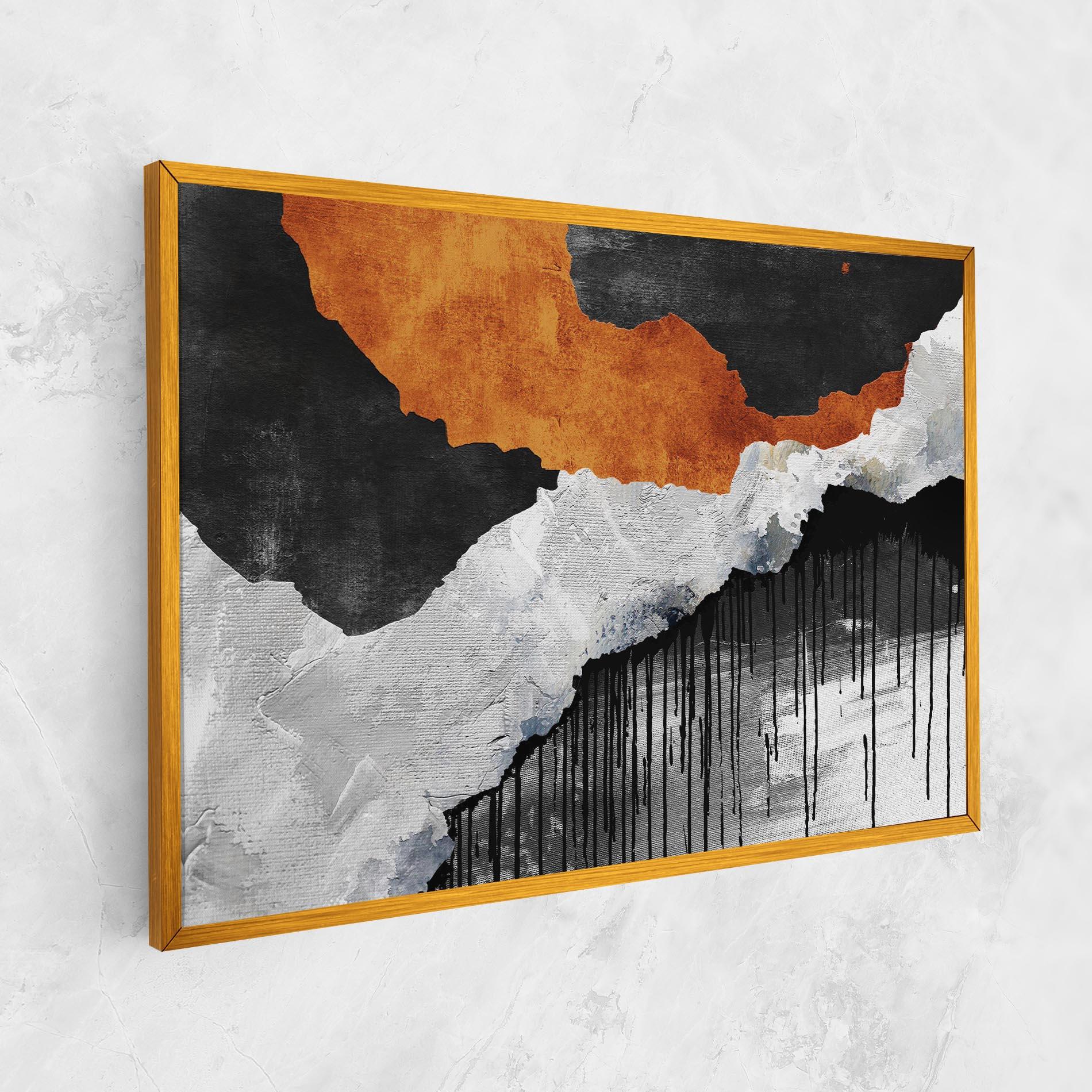 Tablou Canvas Black Paint Flowing mockup 1