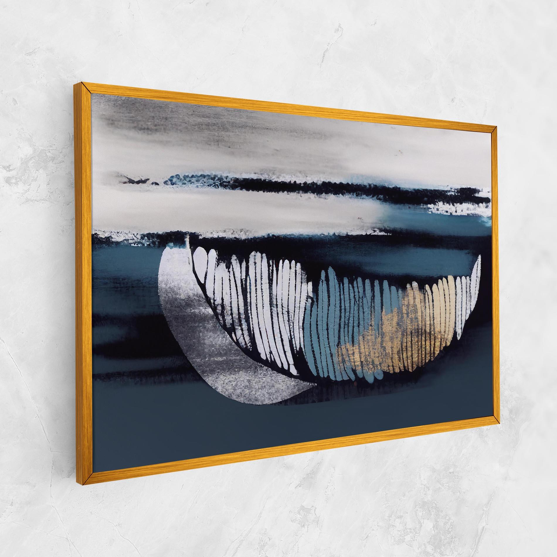 Tablou Canvas Blue Feather mockup 1