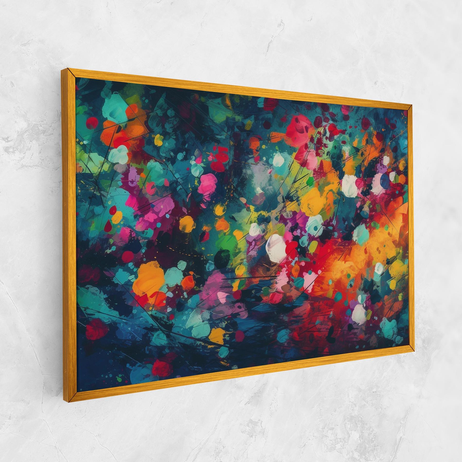 Tablou Canvas Colors Blue Background mockup 1