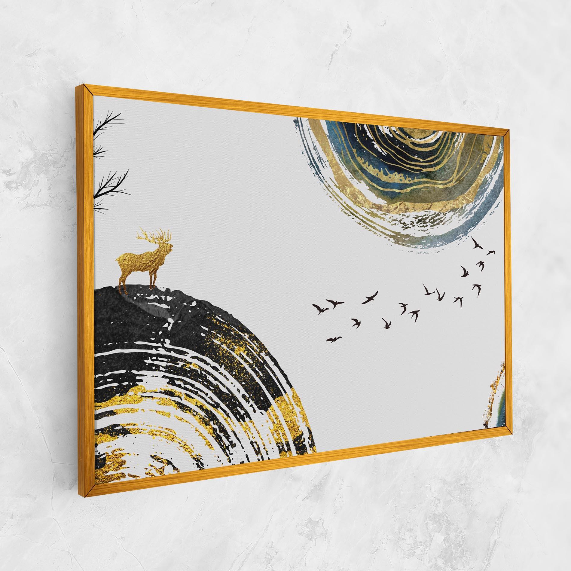 Tablou Canvas Golden Deer mockup 1