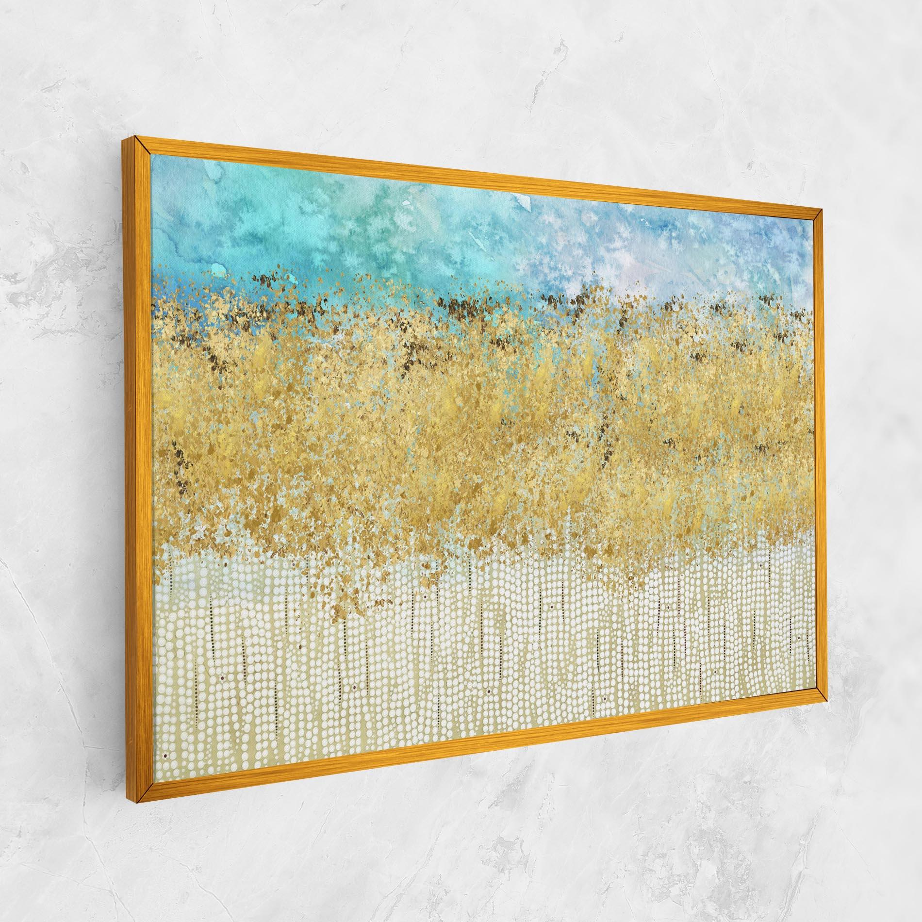 Tablou Canvas Golden White Points mockup 1