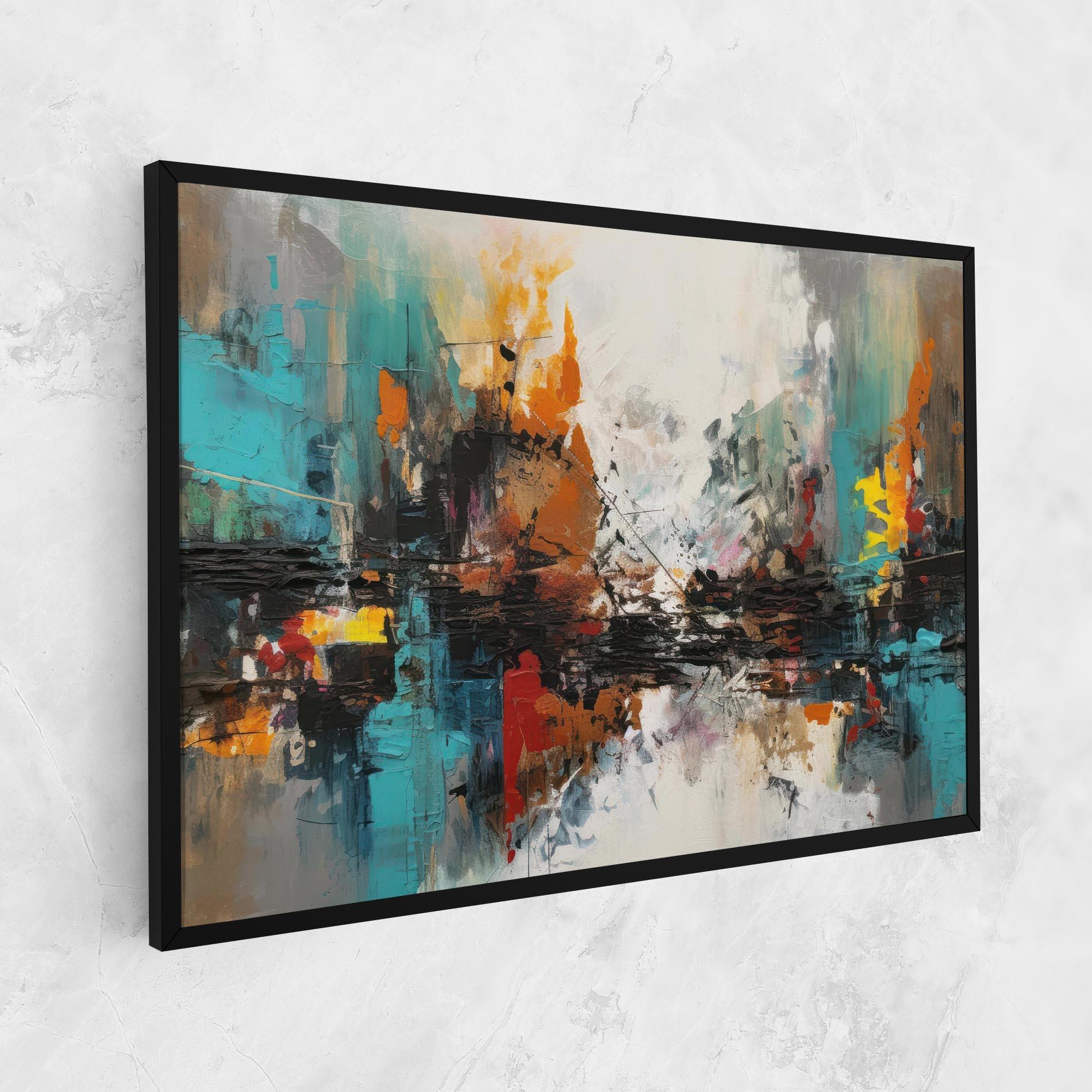 Tablou Canvas Abstract City Painting mockup 1