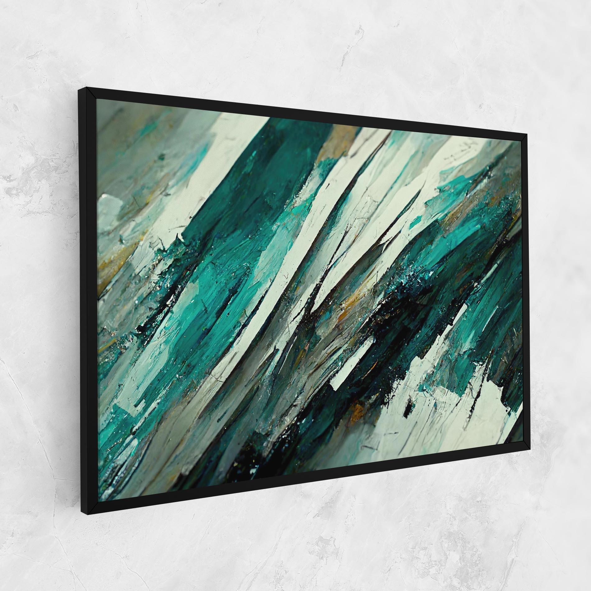 Tablou Canvas Abstract Green Artwork mockup 1