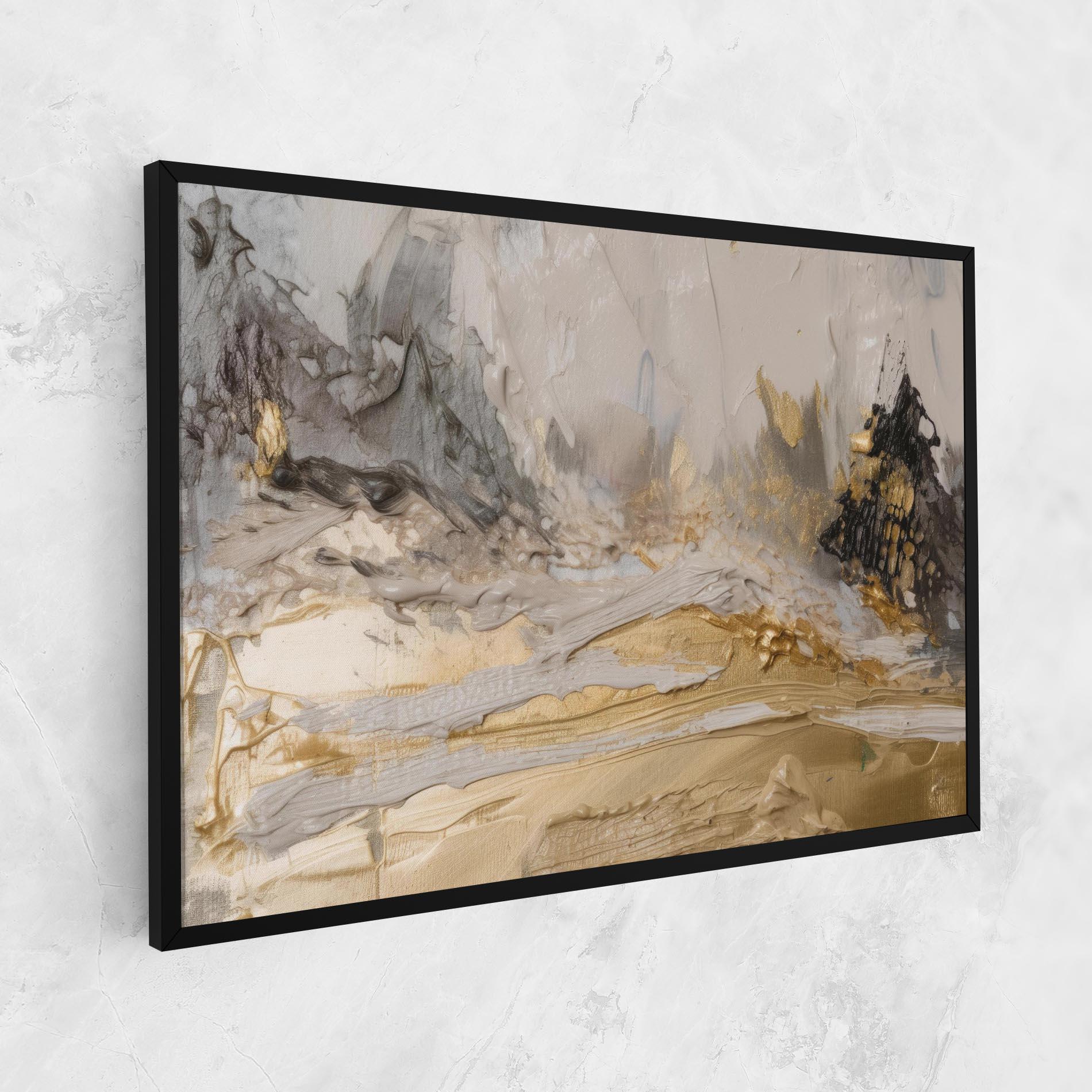 Tablou Canvas Abstract White Waves mockup 1