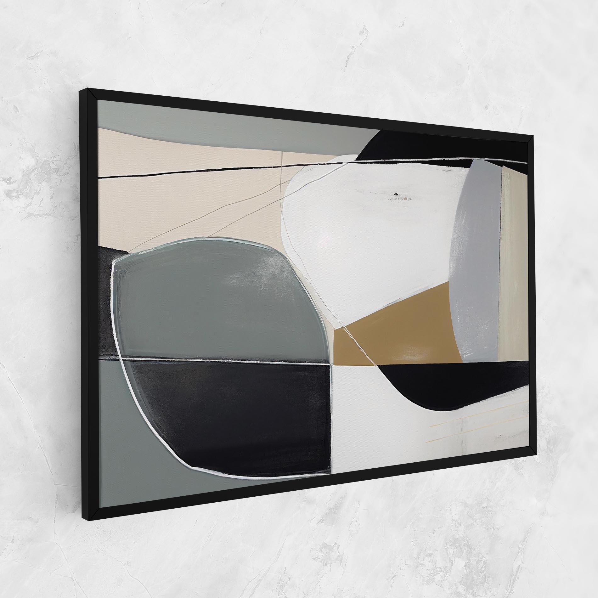 Tablou Canvas Black Grey Shape mockup 1