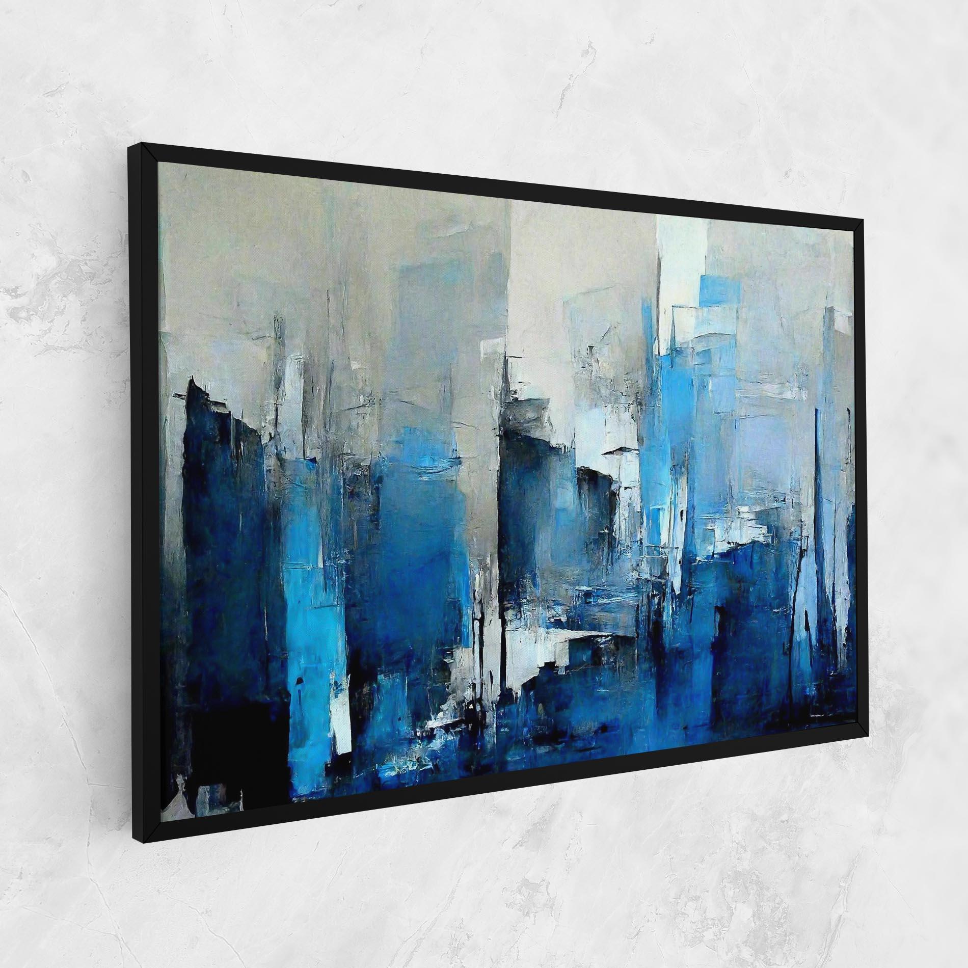 Tablou Canvas Blue Gray Color mockup 1