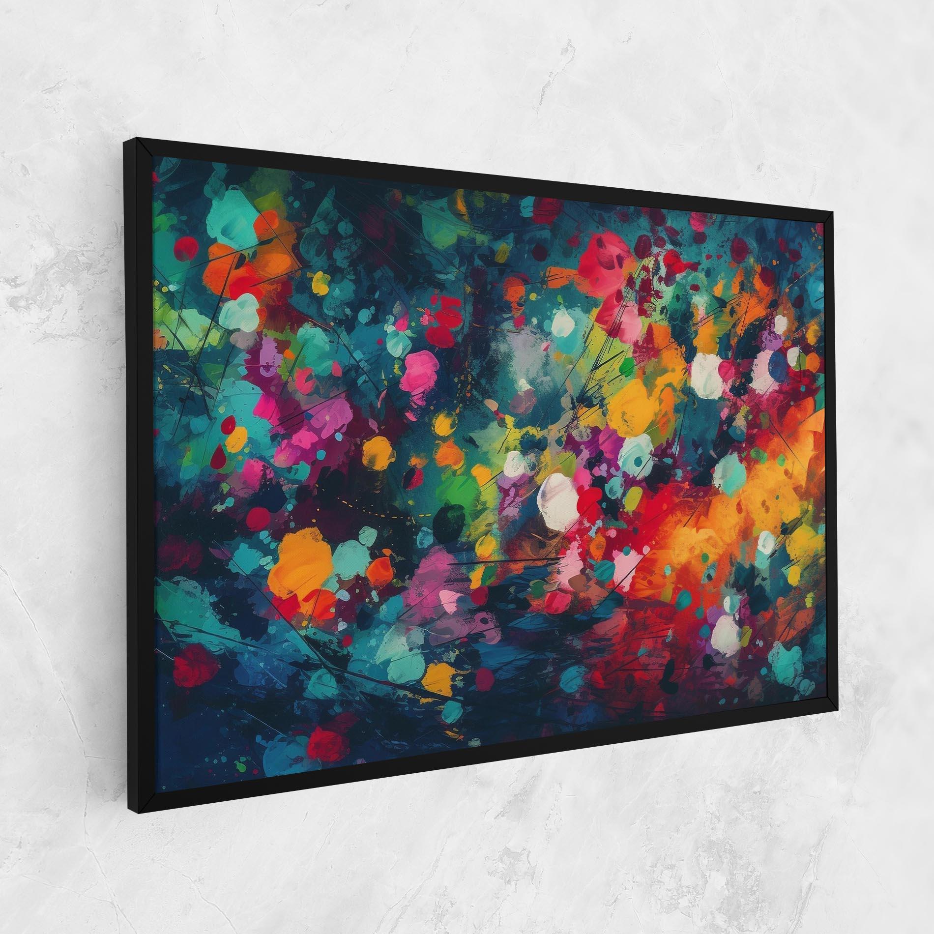 Tablou Canvas Colors Blue Background mockup 1