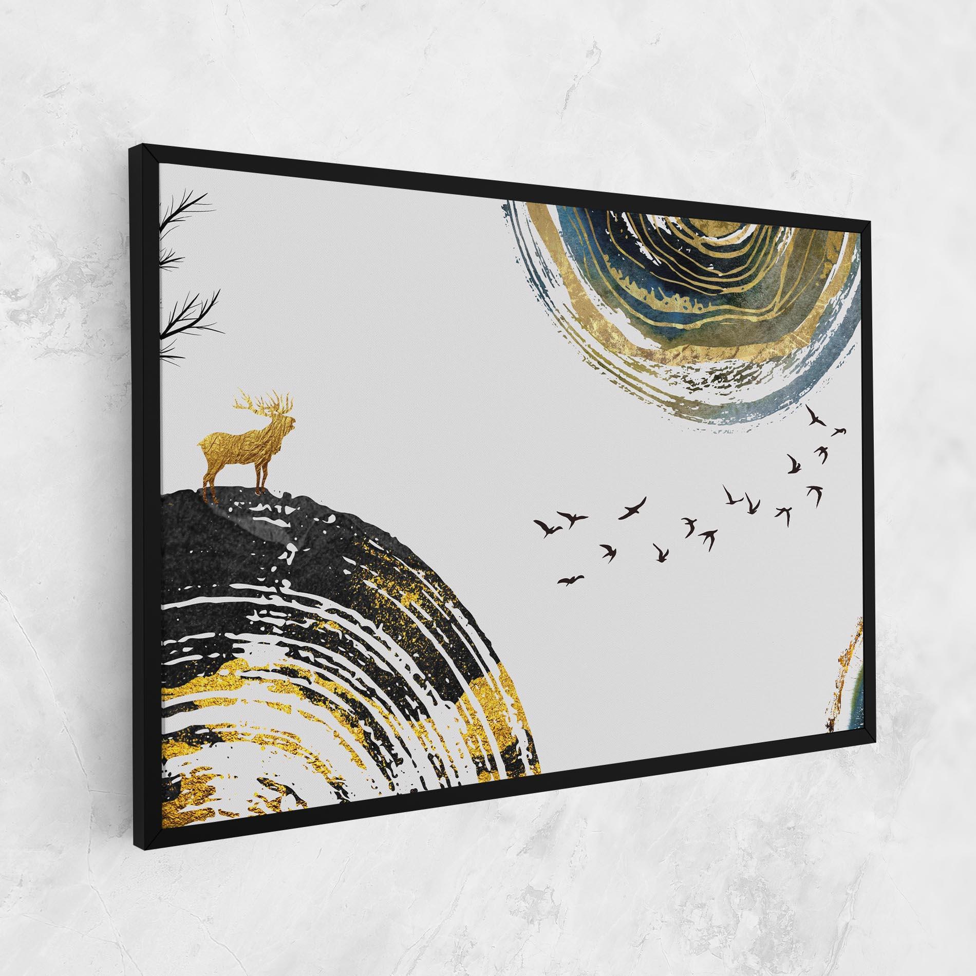 Tablou Canvas Golden Deer mockup 1