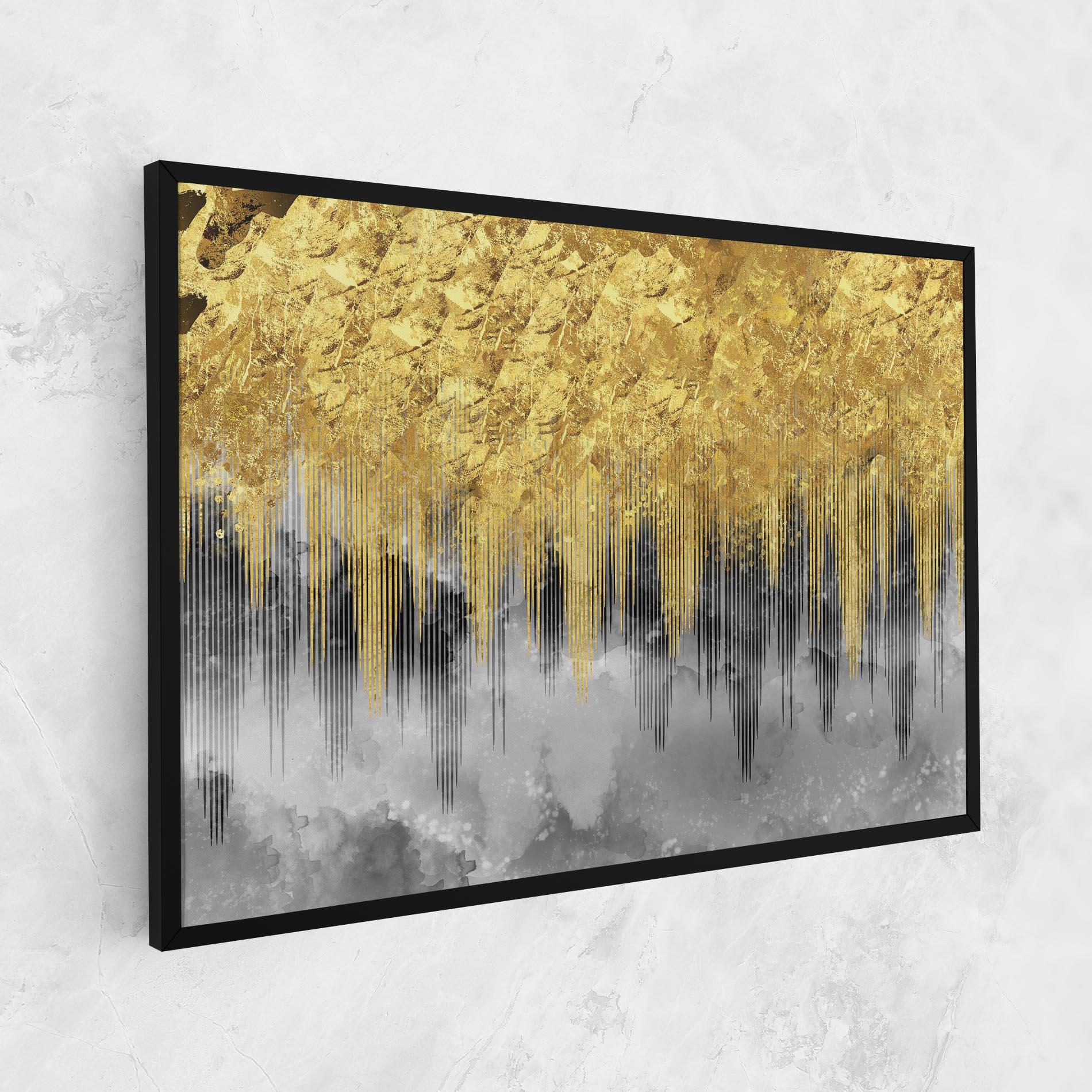 Tablou Canvas Golden Grey mockup 1