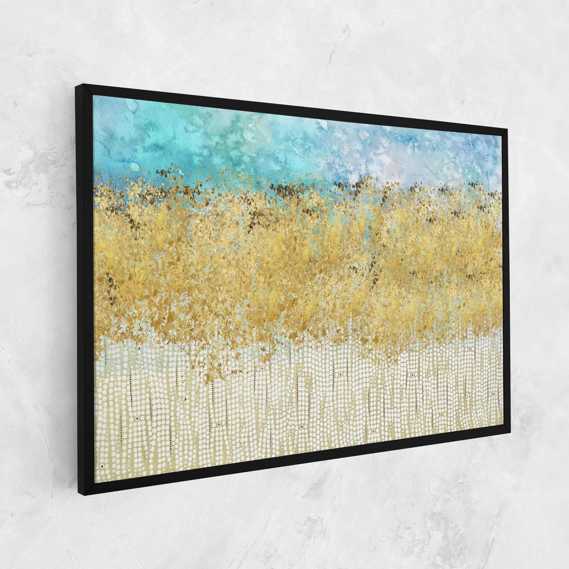 Tablou Canvas Golden White Points mockup 1