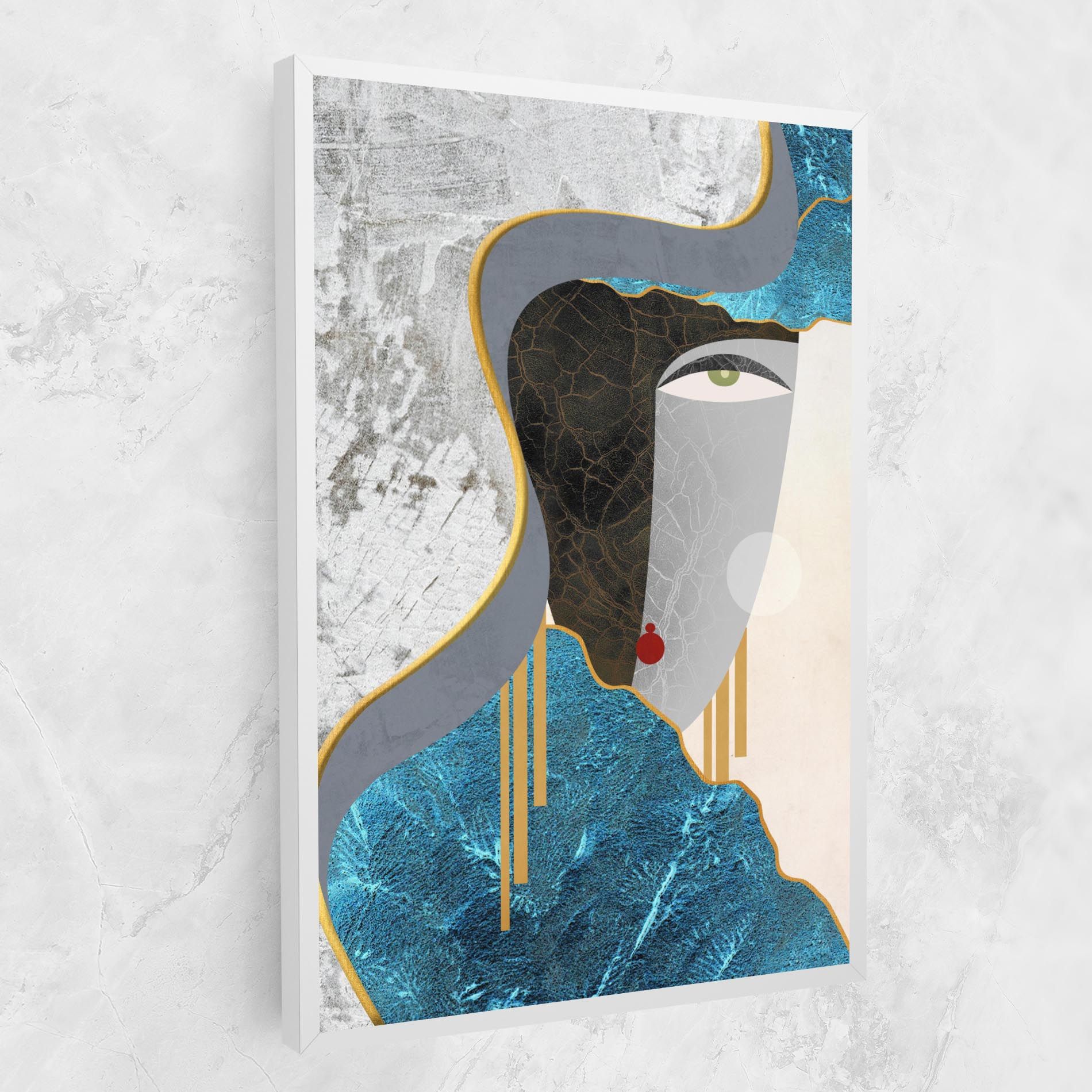 Abstract Blue Face mockup 1