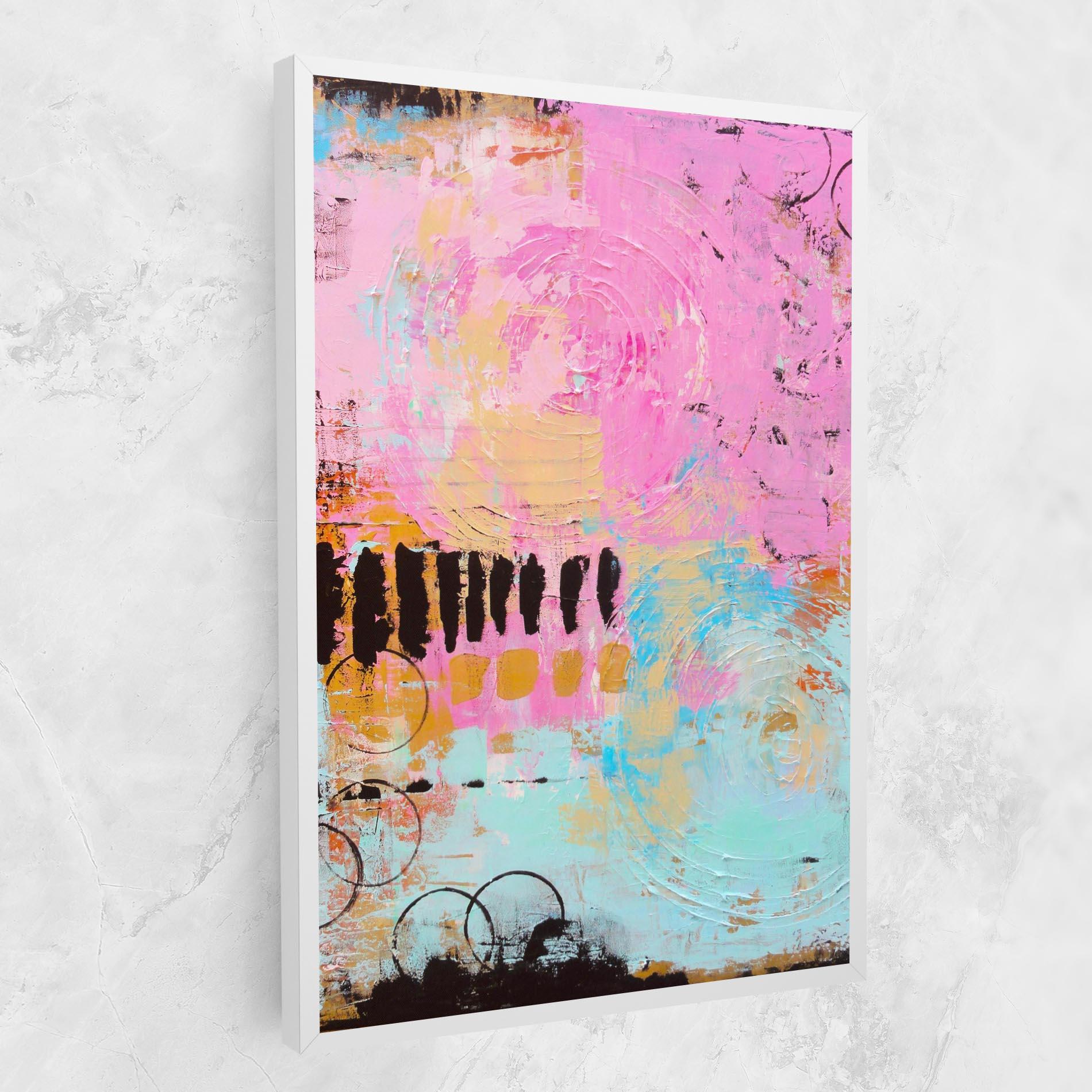 Tablou Canvas Abstract Pink Circle mockup 1