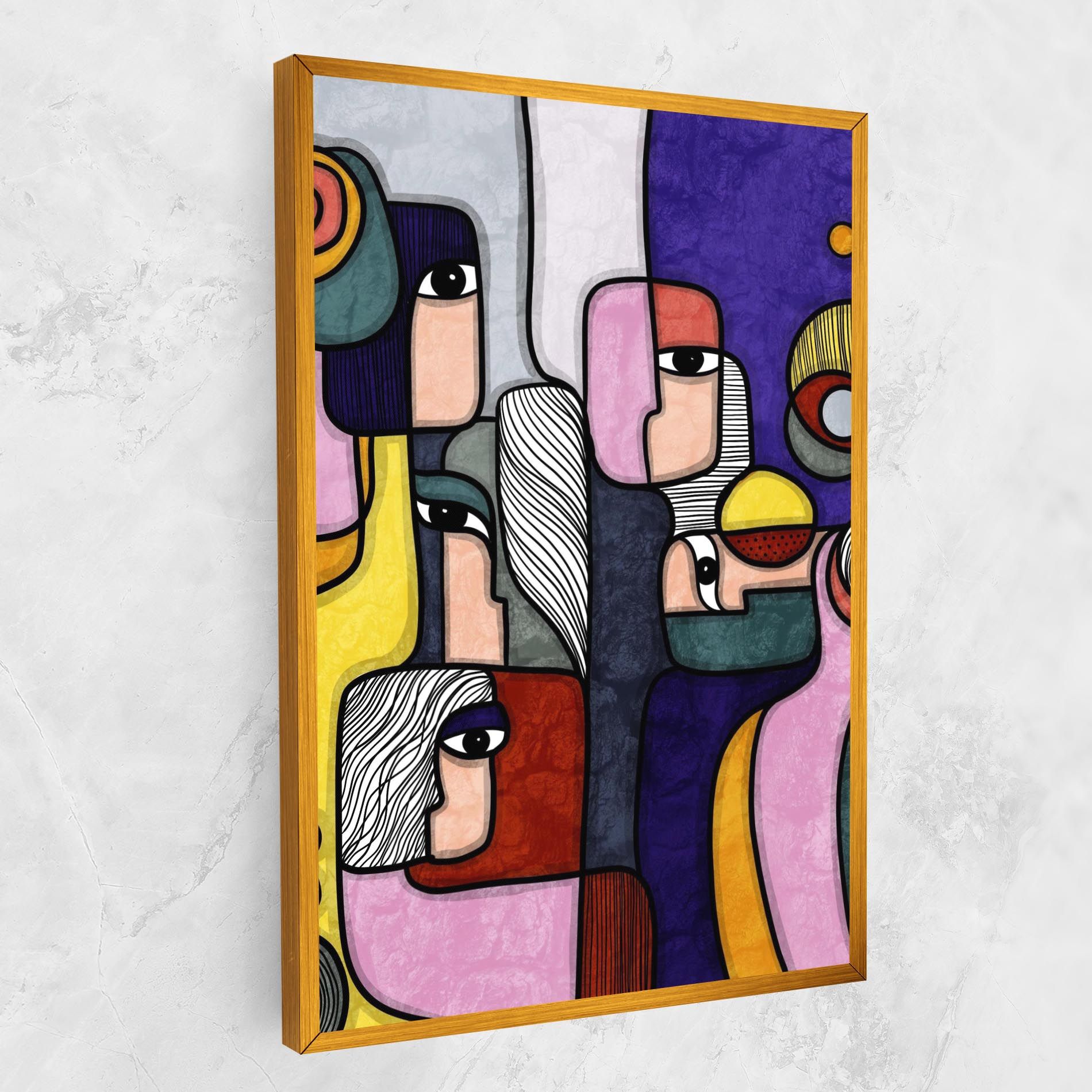 Abstract Looking Eyes mockup 1