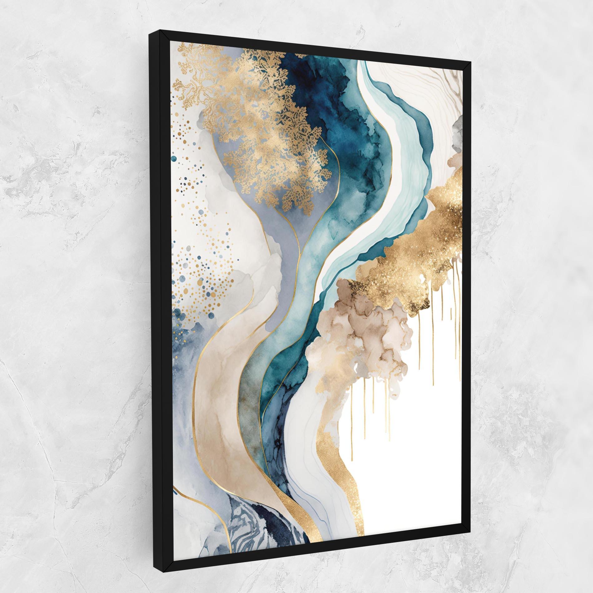 Tablou Canvas Light Blue Waves mockup 1