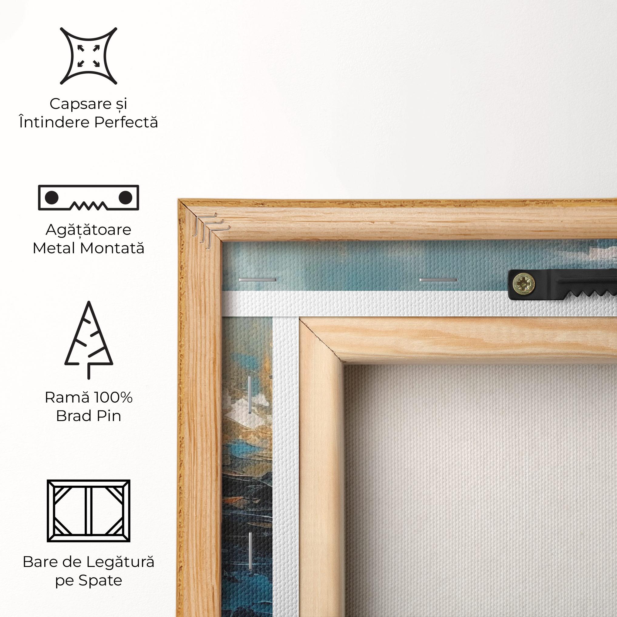 Tablou Canvas Abstract Blue Art mockup 5