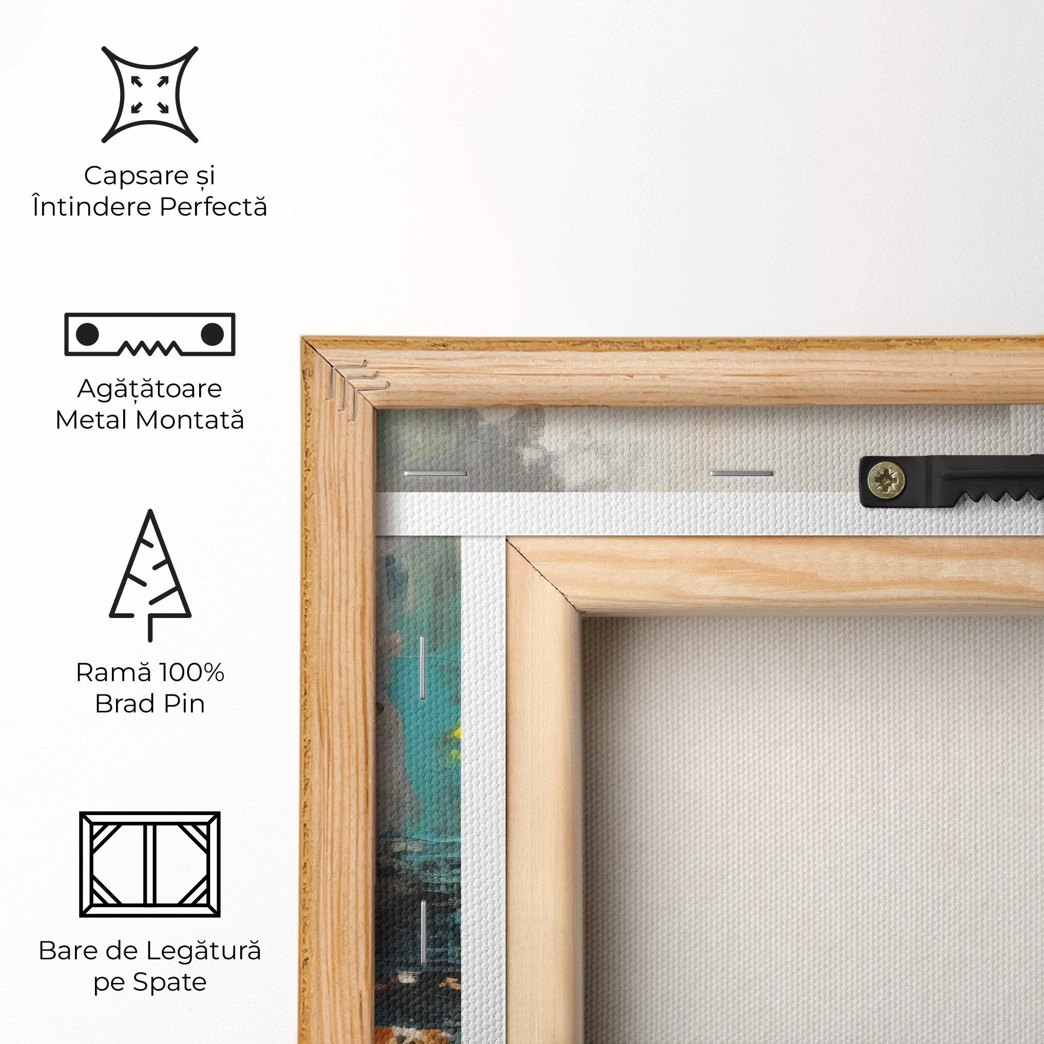 Tablou Canvas Abstract City Painting mockup 5