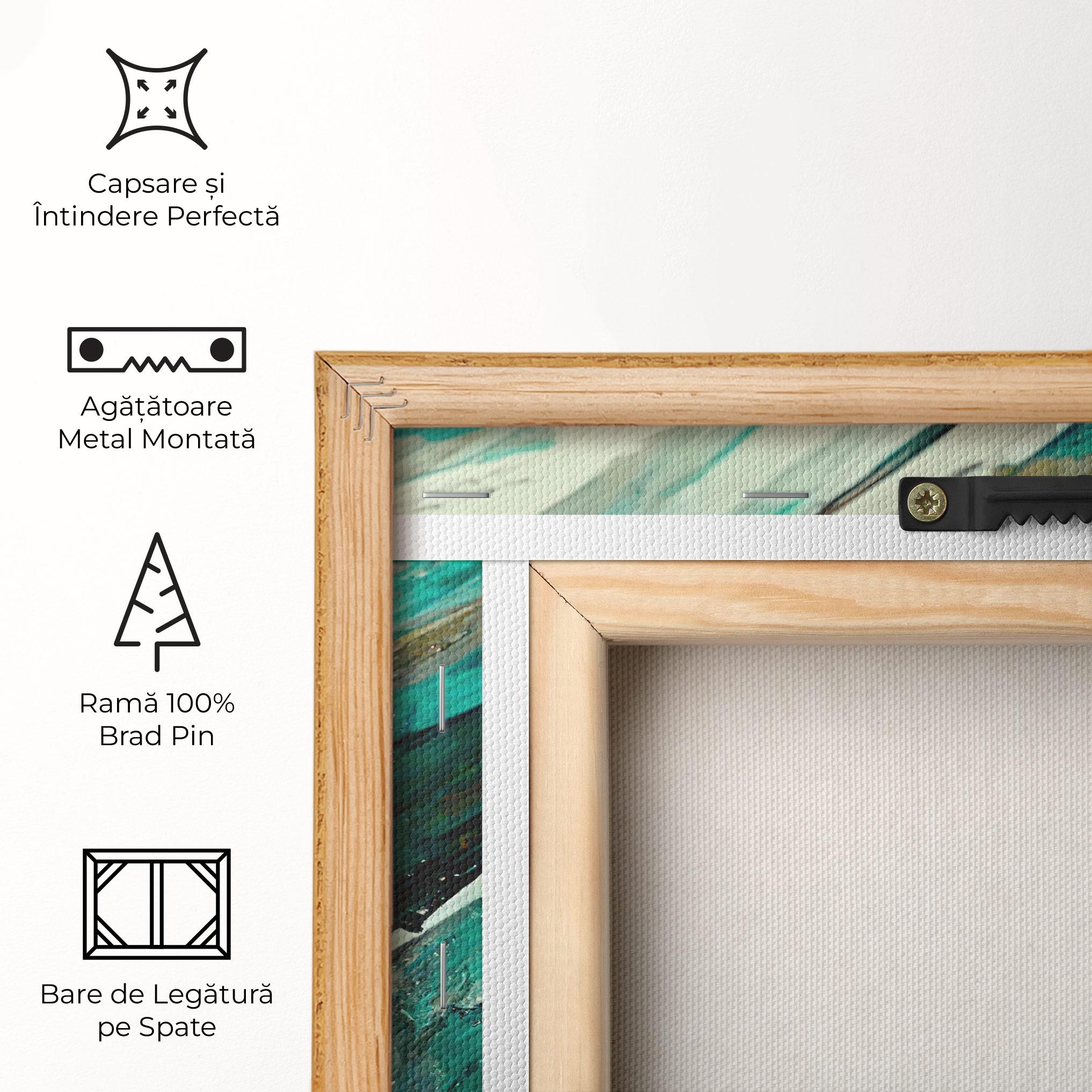 Tablou Canvas Abstract Green Artwork mockup 5