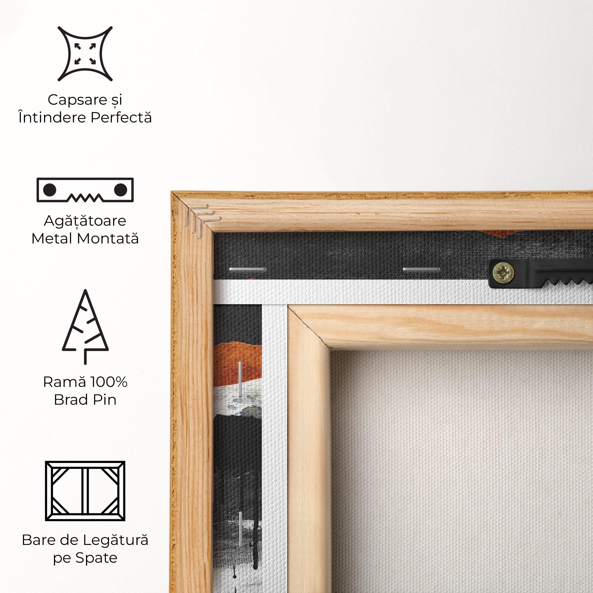 Tablou Canvas Black Paint Flowing mockup 5