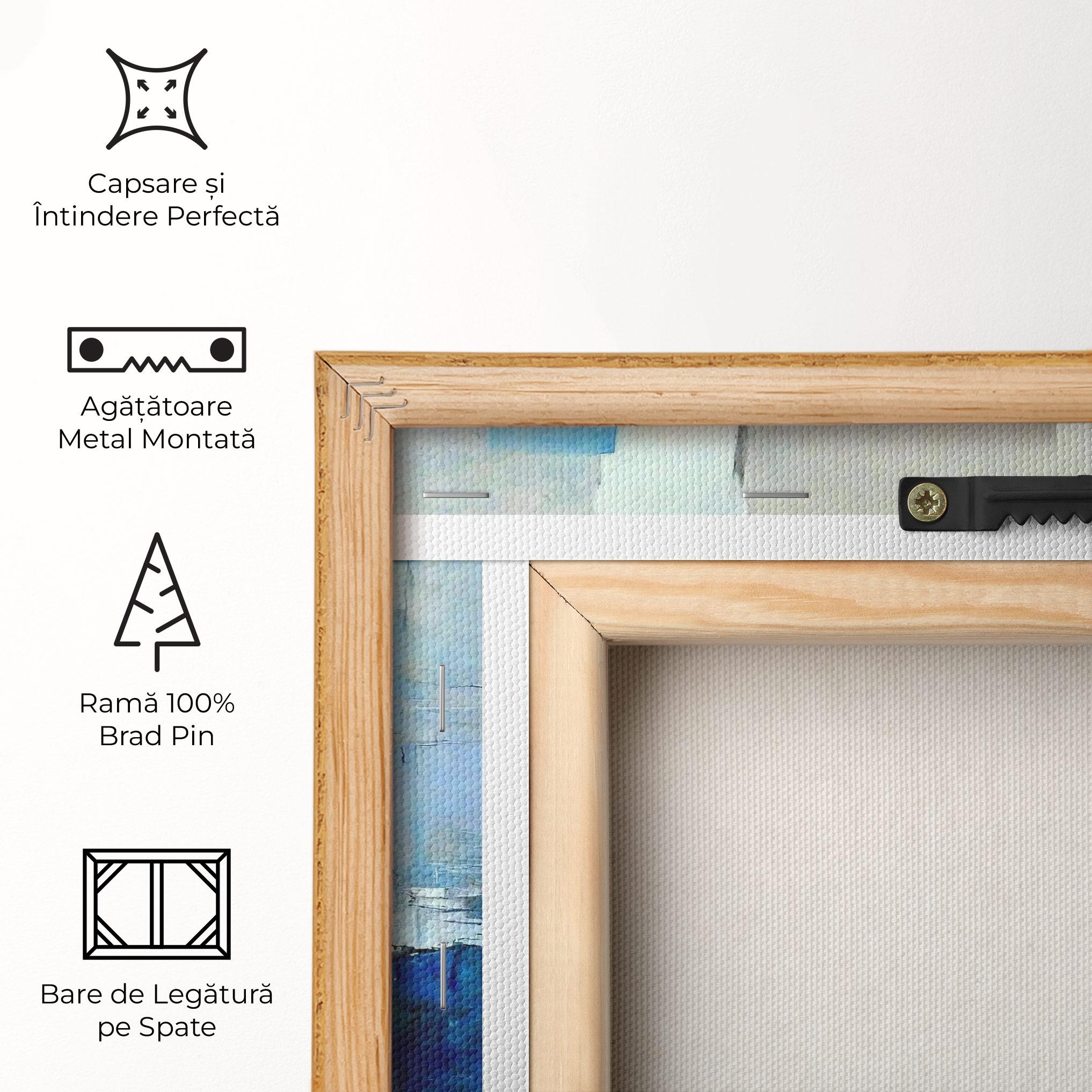 Tablou Canvas Blue Gray Color mockup 5