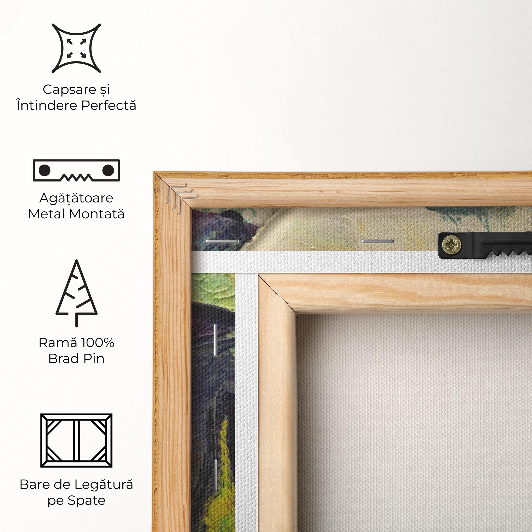 Tablou Canvas Closeup Oil Painting mockup 5