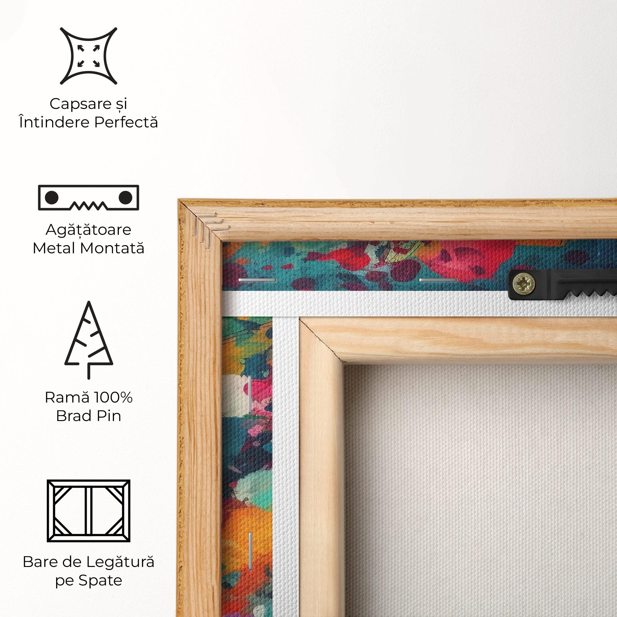 Tablou Canvas Colors Blue Background mockup 5