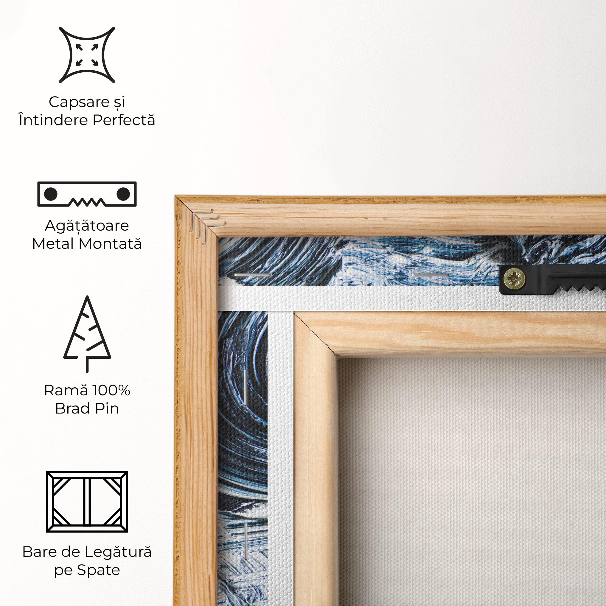 Tablou Canvas Cream Textured Painting mockup 5