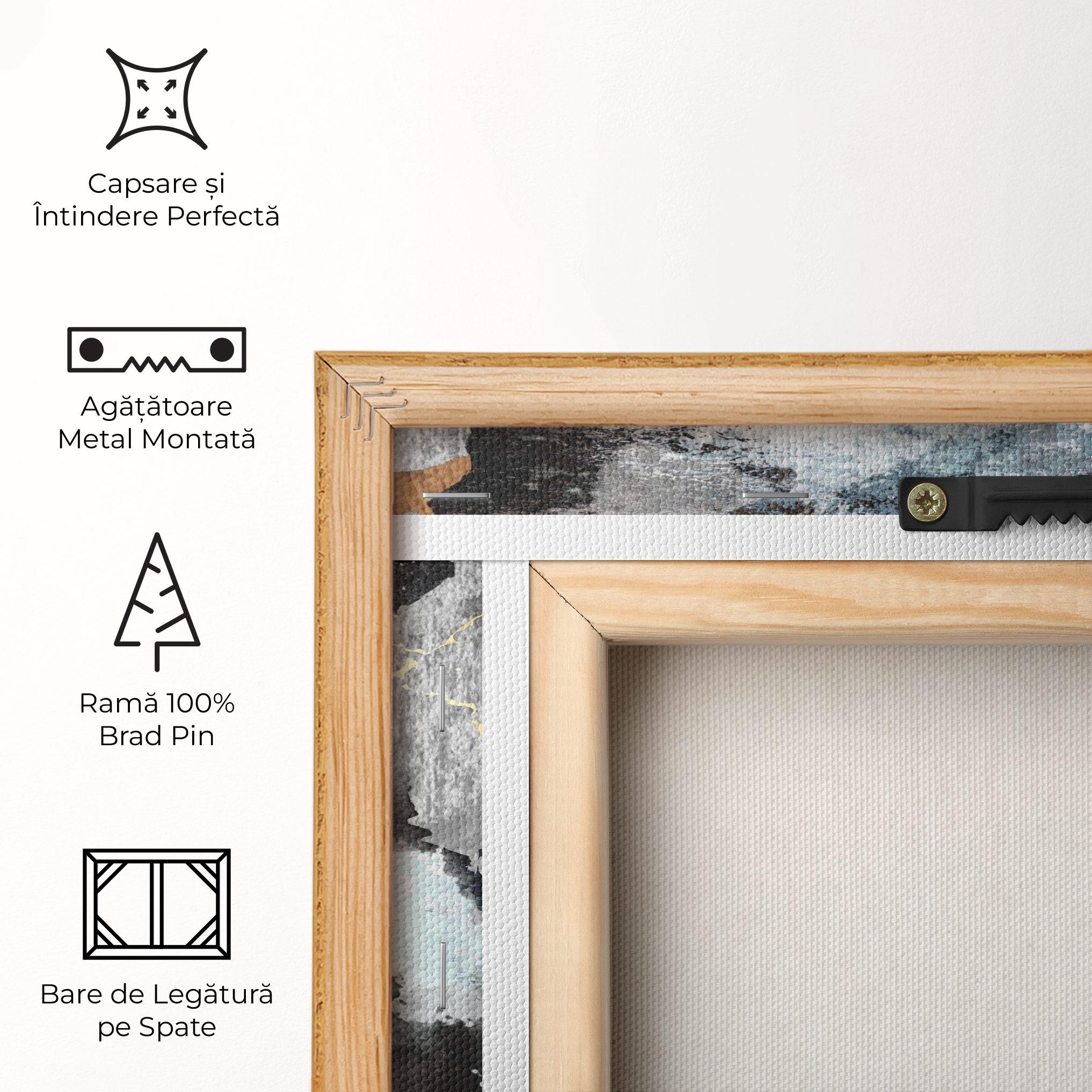 Tablou Canvas Gold Little Points mockup 5