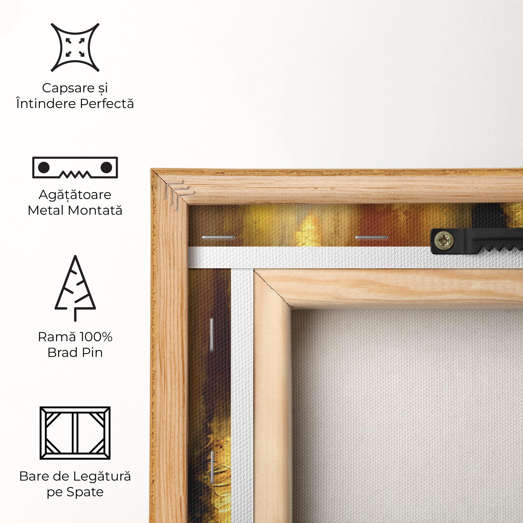 Tablou Canvas Golden Brown Art mockup 5