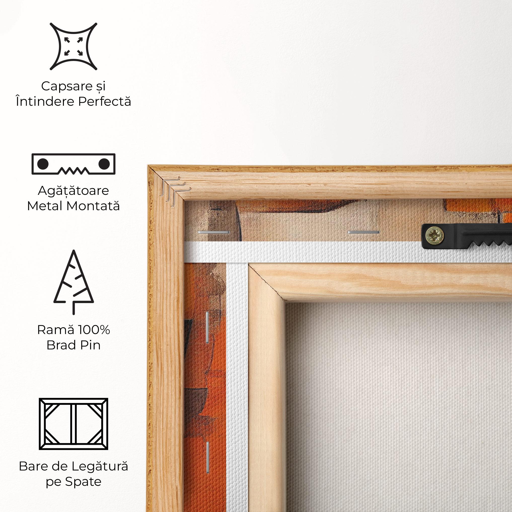 Tablou Canvas Orange Male Face mockup 5