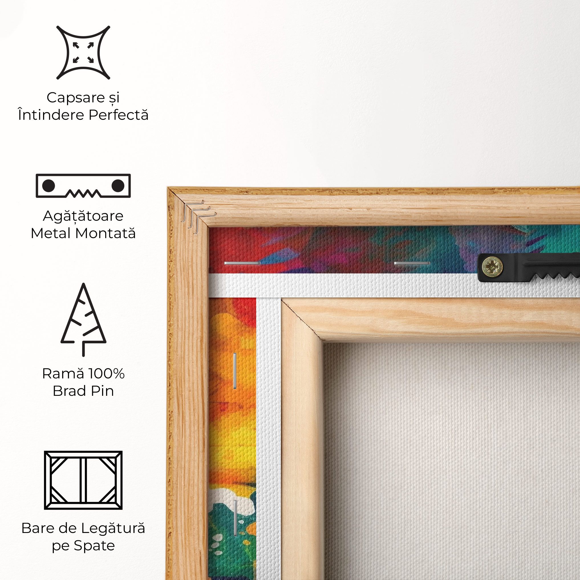 Vibrant Colors On Blue Background mockup 5