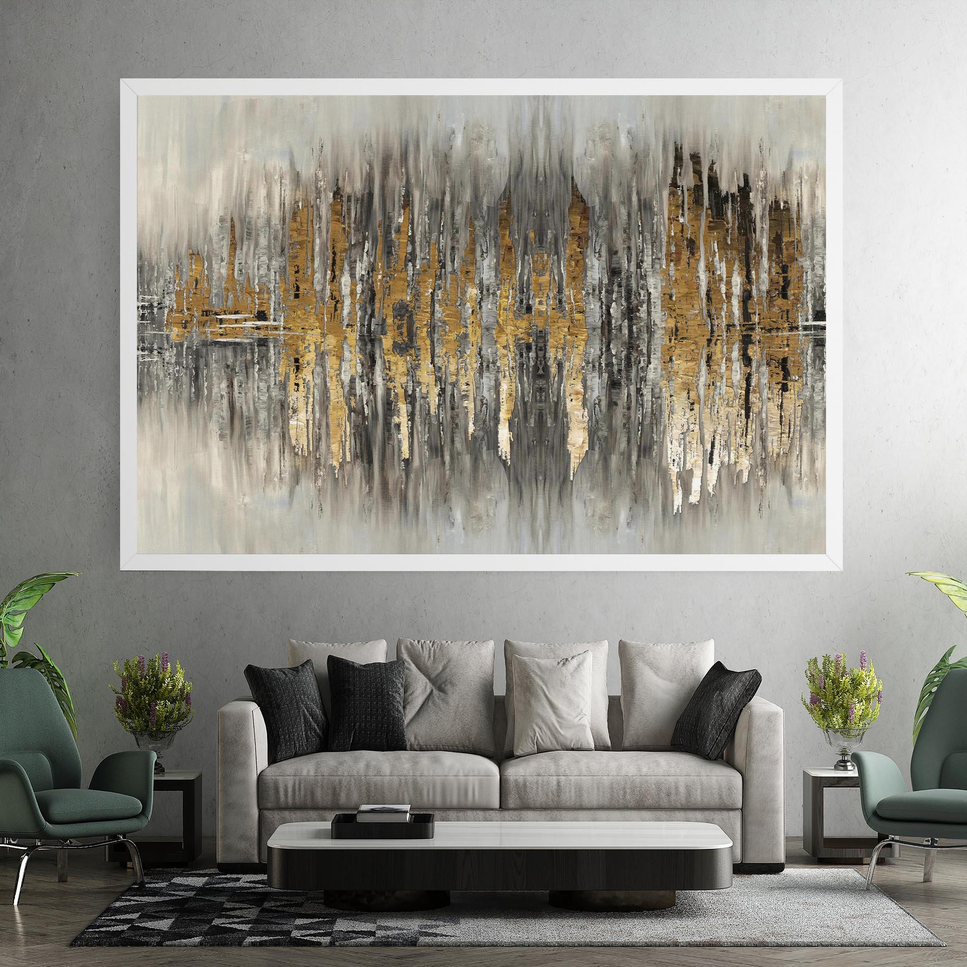 Tablou Canvas Acrylic Silver Paint mockup 7