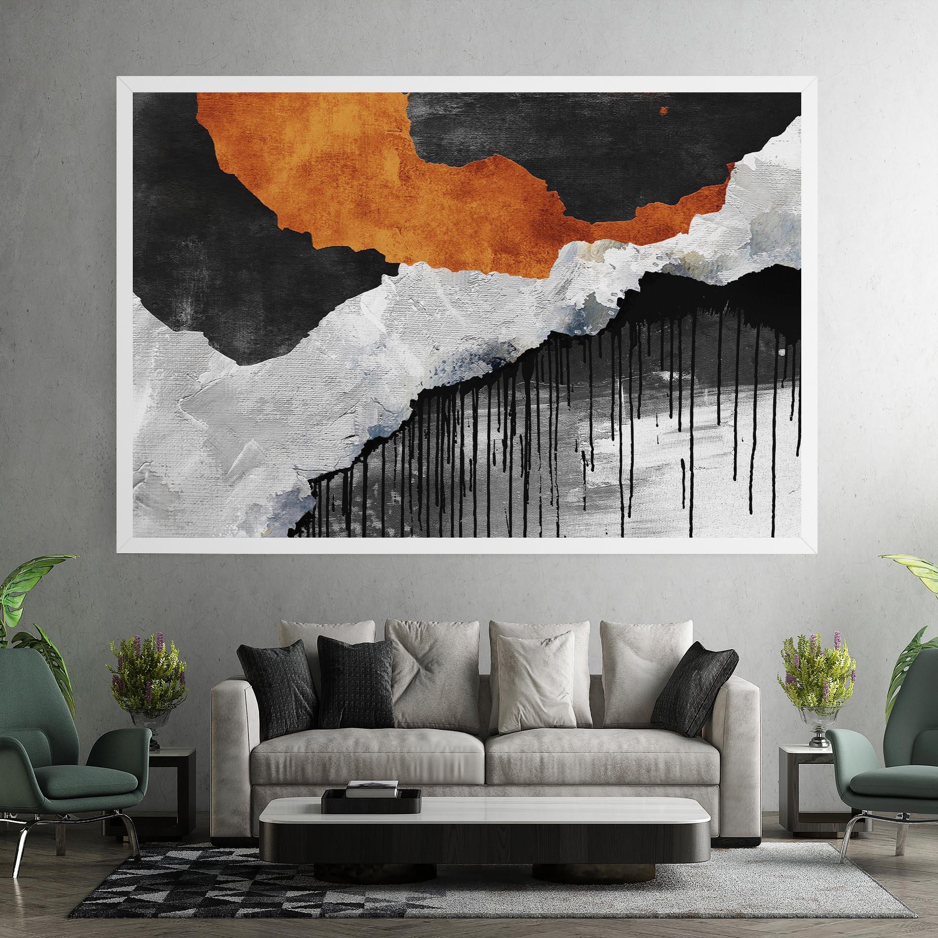 Tablou Canvas Black Paint Flowing mockup 7