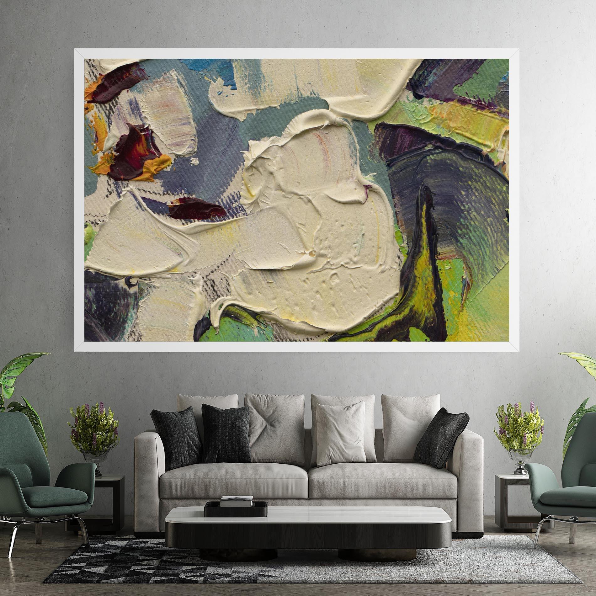 Tablou Canvas Closeup Oil Painting mockup 7