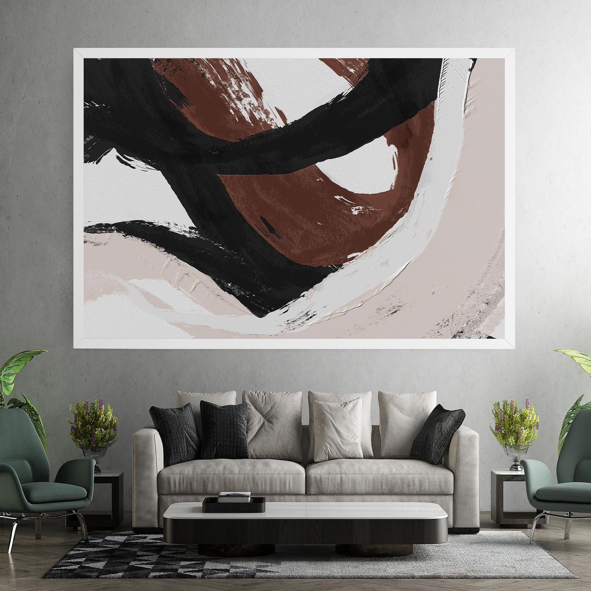 Cream Abstract mockup 7