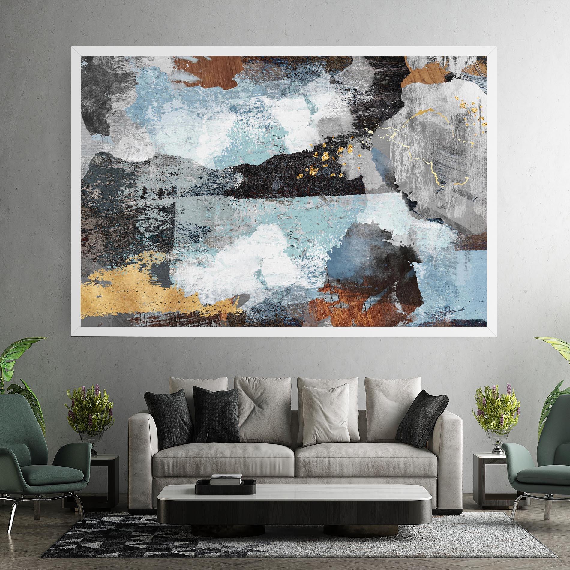 Tablou Canvas Gold Little Points mockup 7