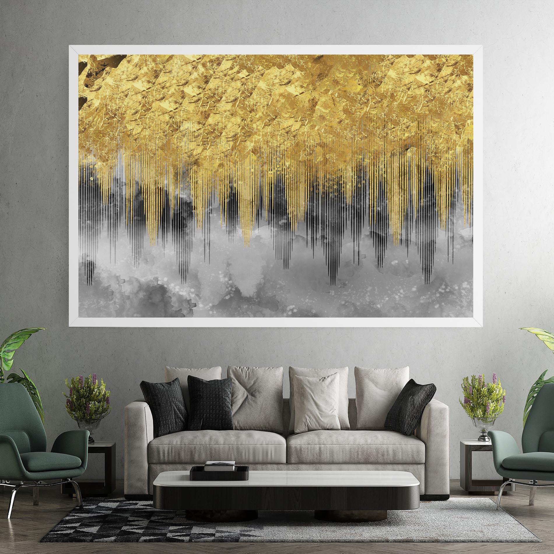 Tablou Canvas Golden Grey mockup 7